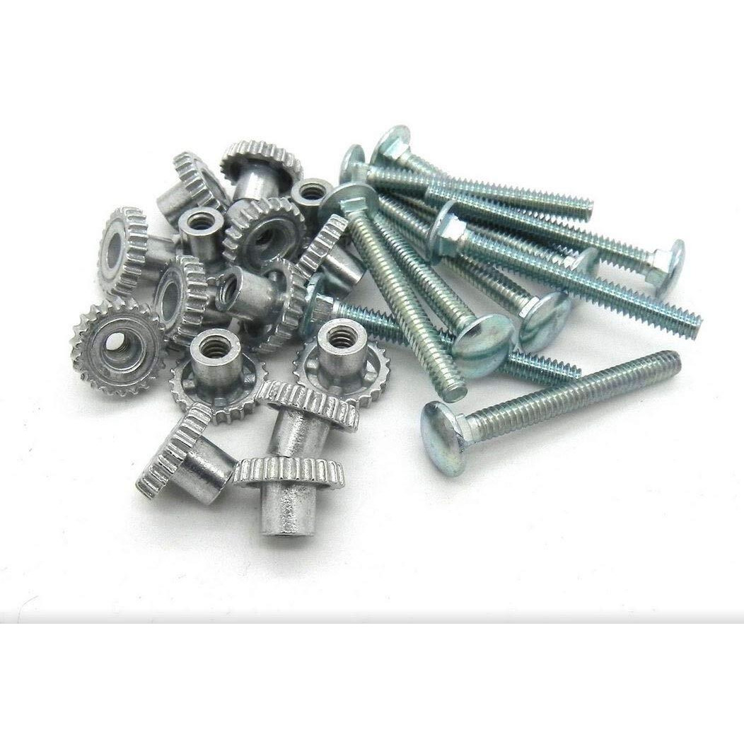 Dryfur Pet Carrier Metal Fasteners Nuts Bolts (1-3/4"" Long Bolts  12 Pack)
