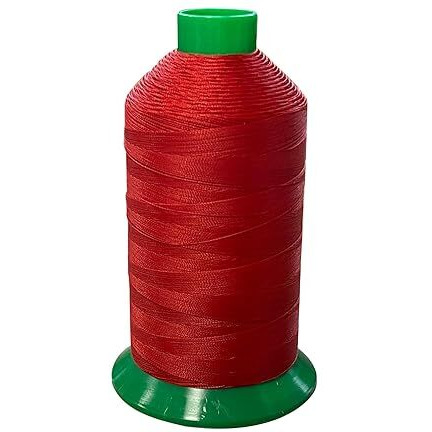Serabond Bonded Polyester Thread 92 Uv Resistant Heavy Duty Sewing Thread 8 Oz Spool - Can Be Used On Home Sewing Machines (Red)