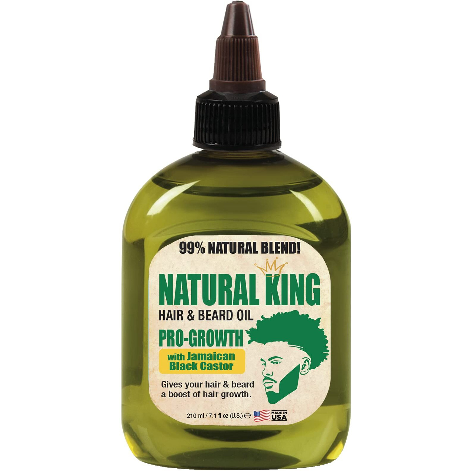 Sfc Natural King Pro-Growth Hair & Beard Oil With Jamaican Black Castor Oil 7.1 Oz.