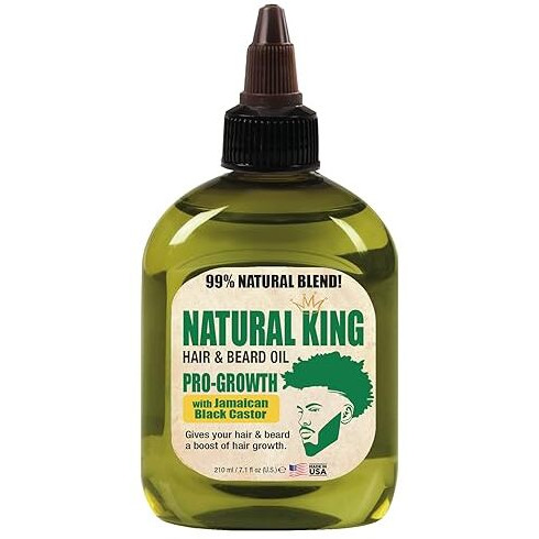 Sfc Natural King Pro-Growth Hair & Beard Oil With Jamaican Black Castor Oil 7.1 Oz.