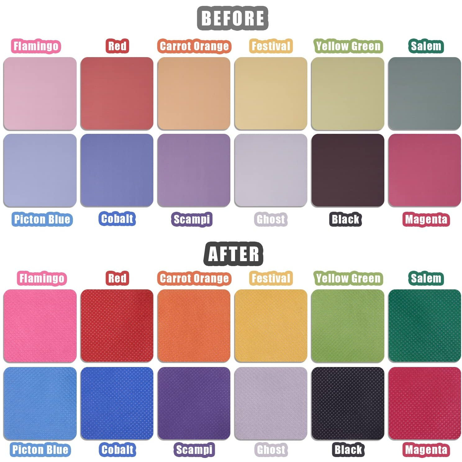 Lucky Goddness Solid Color-Infusible Transfer Ink Paper 4.5"&quotX12"&quotHeat Tranfer Paper Blank T-Shirts Cup Coasters Mug 12/Pcs Black Red Pink