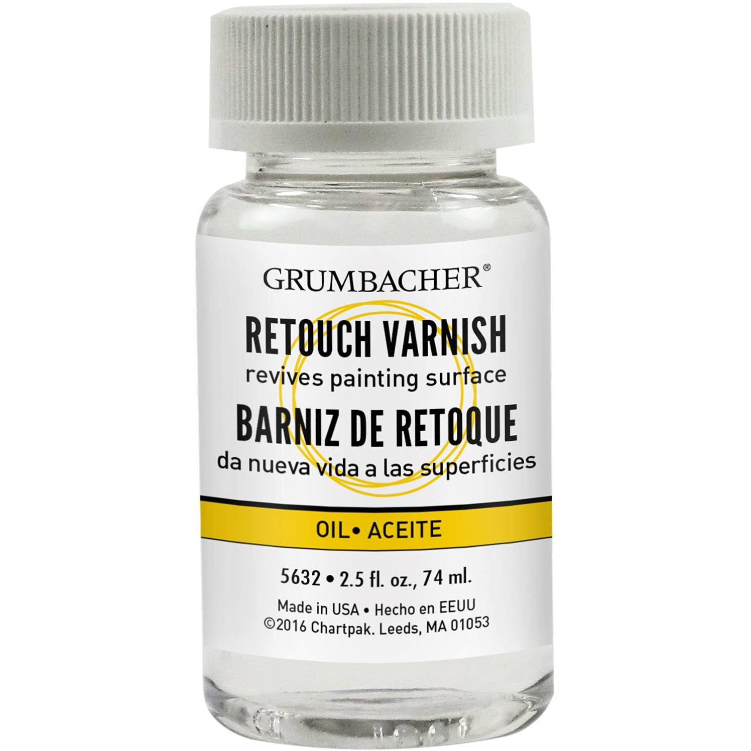 Grumbacher Retouch Varnish Medium For Oil Paintings  5632  2.5 Fl Oz (Pack Of 1)