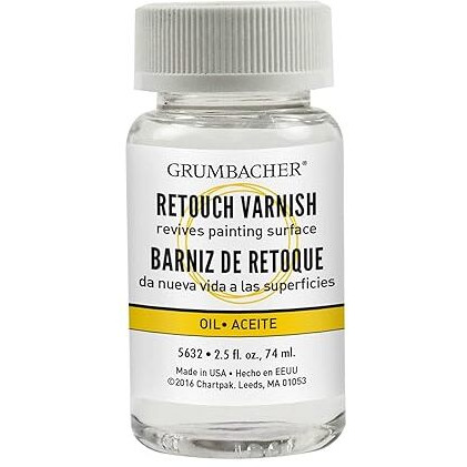 Grumbacher Retouch Varnish Medium For Oil Paintings  5632  2.5 Fl Oz (Pack Of 1)