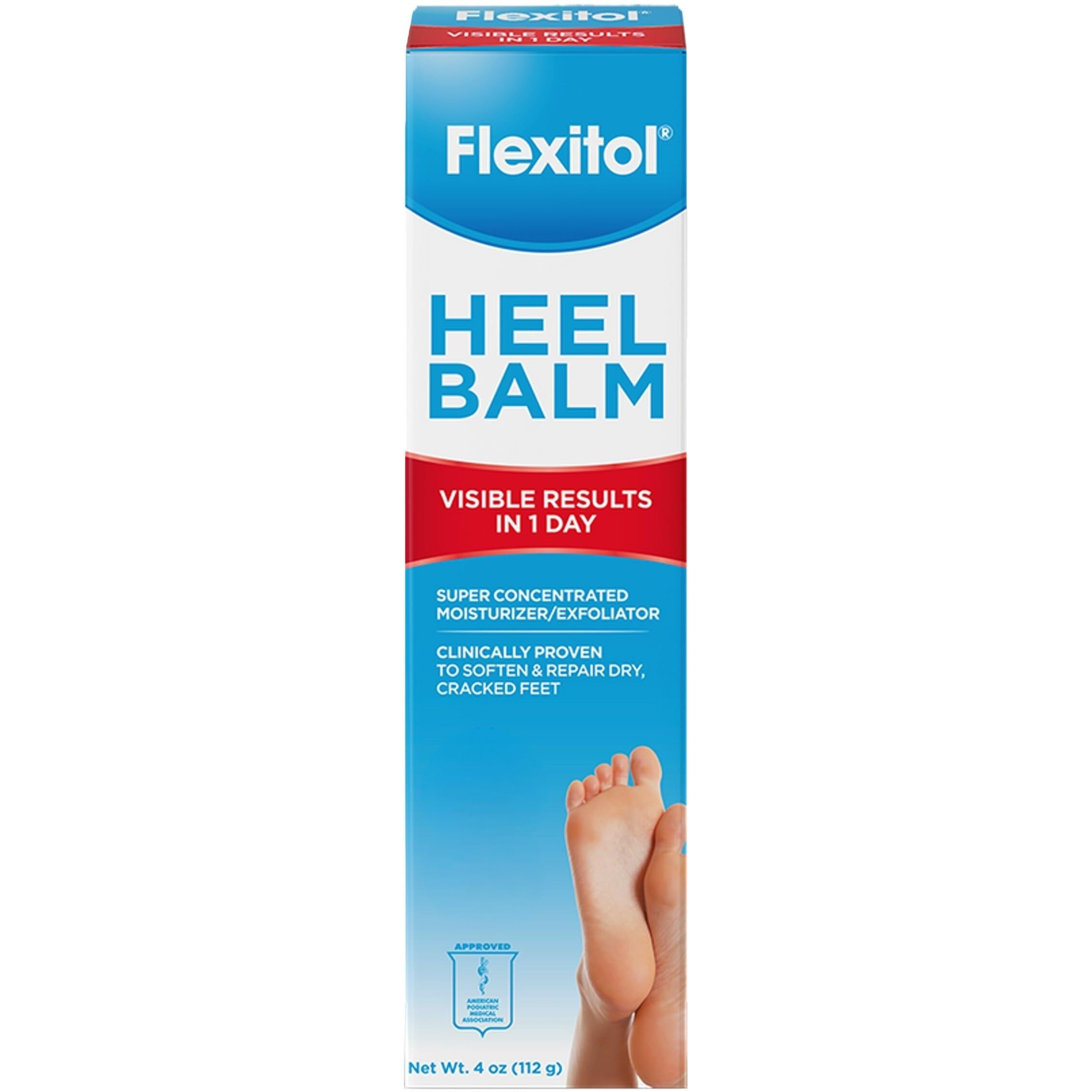 Flexitol Heel Balm  Rich Moisturizing & Exfoliating Foot Cream  Original Version  4 Oz