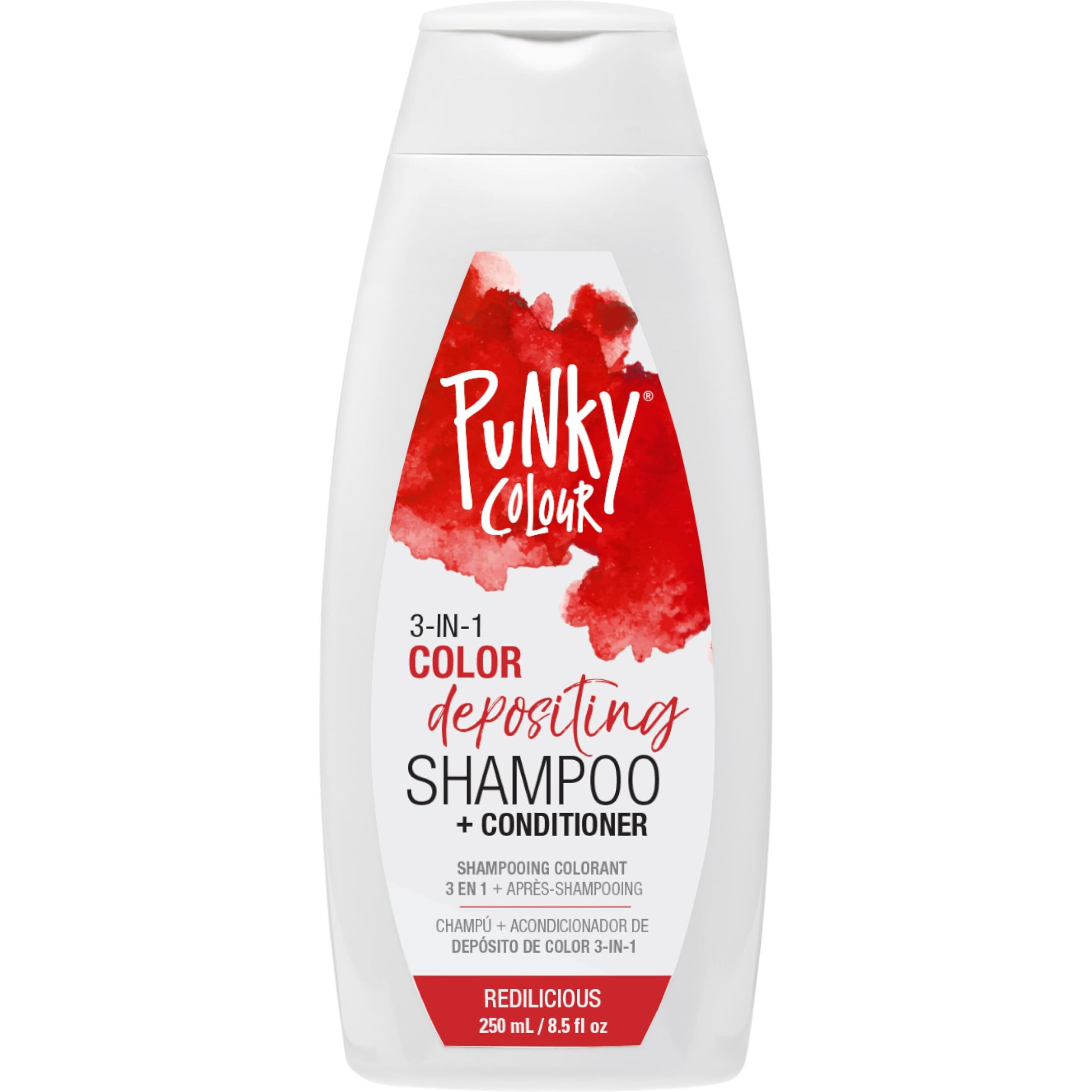 Punky Colour 3-In-1 Color Depositing Hair Cleanser & Conditioner  8.5 Fl Oz. (Redilicious)