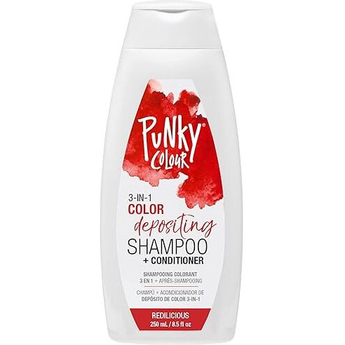 Punky Colour 3-In-1 Color Depositing Hair Cleanser & Conditioner  8.5 Fl Oz. (Redilicious)