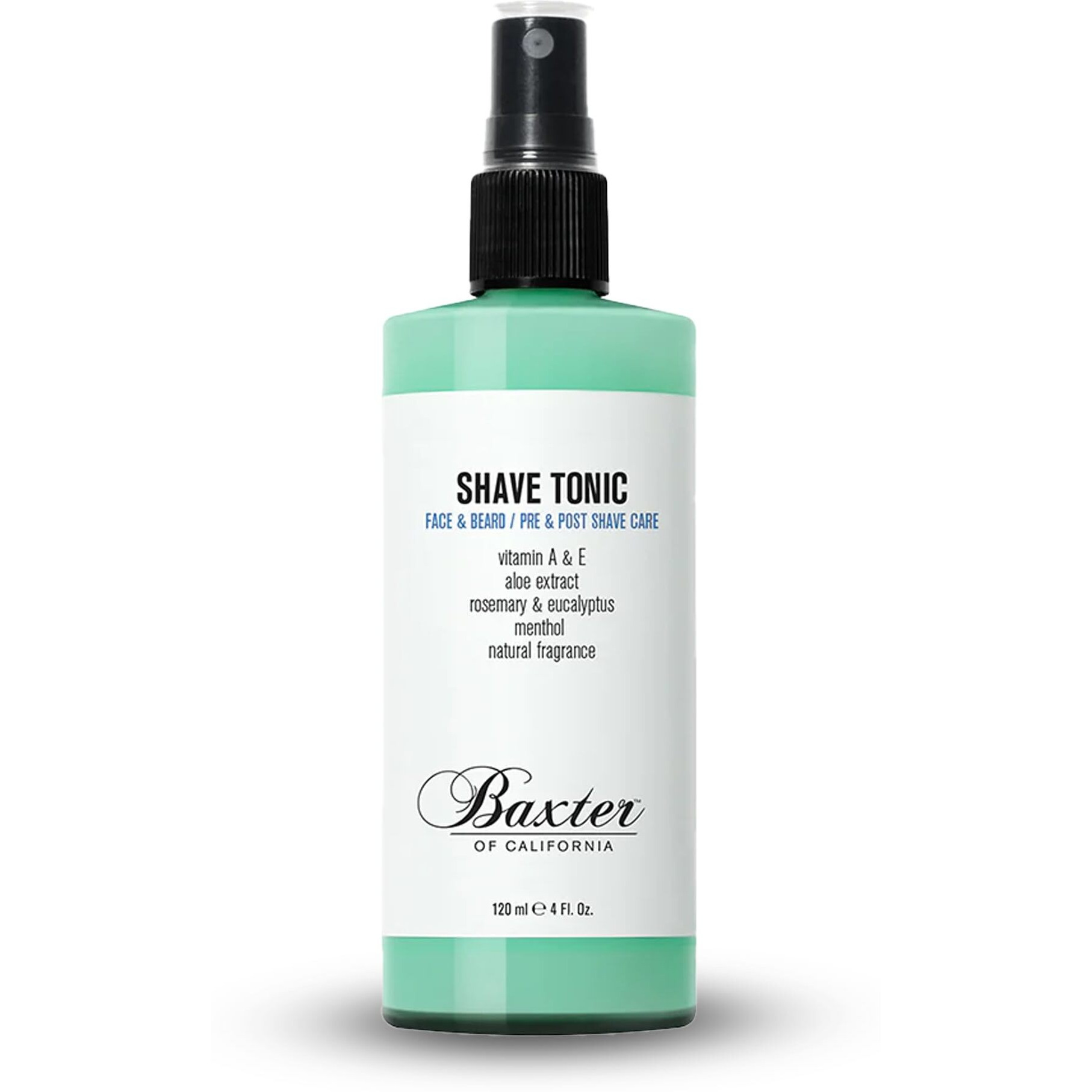 Baxter Of California Shave Tonic For Men | Non-Drying | Hydrate & Strengthen | Aloe Extract And Eucalyptus | 4 Fl Oz.