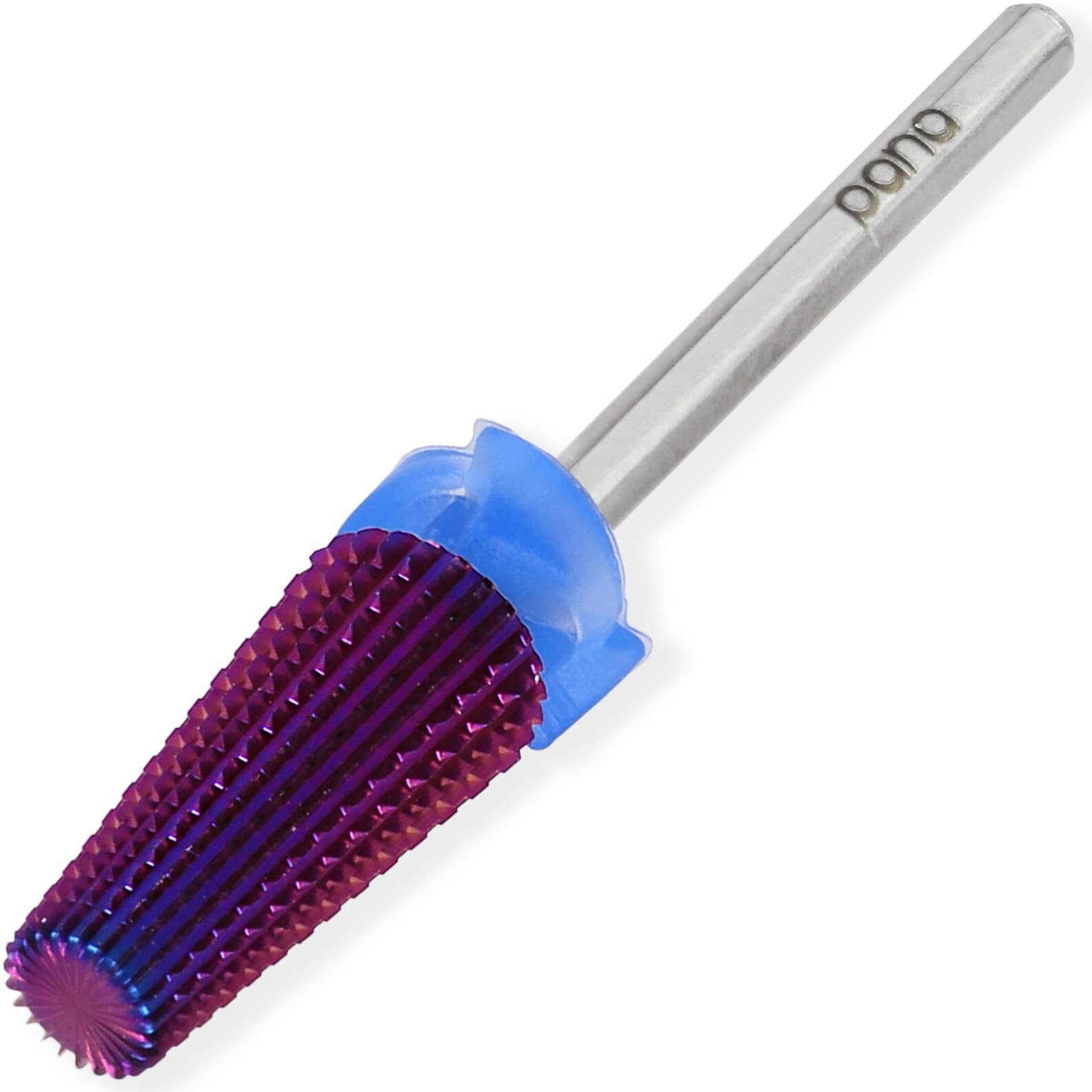 Pana Nail Carbide 5 In 1 Bit - Two Way Rotate Use For Both Left And Right Handed - Fast Remove Acrylic Or Hard Gel - 3/32"" Shank - Manicure  Nail Art  Drill Machine (Medium - M  Purple)