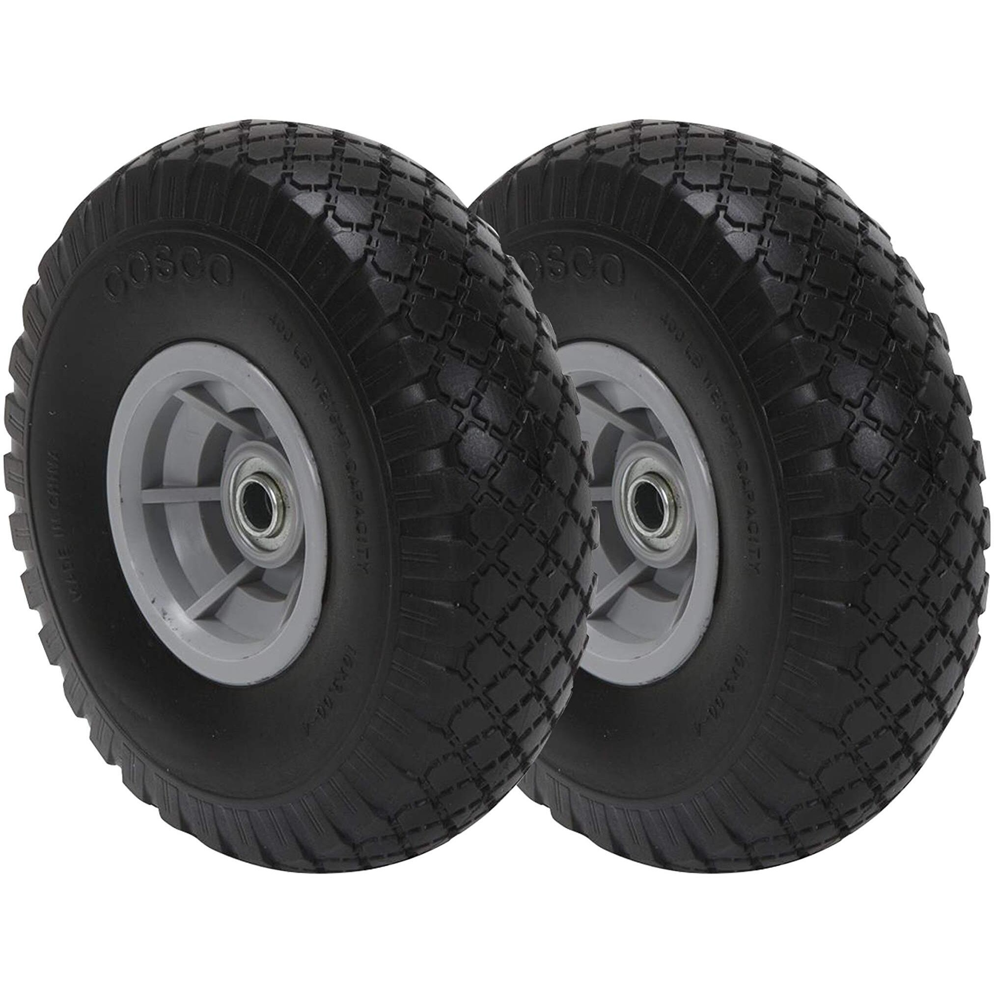 Cosco 10-Inch Flat-Free Replacement Wheel For Hand Trucks  2-Pack