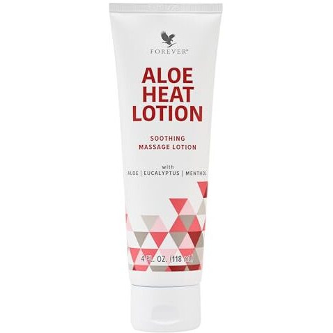 Forever Living - Aloe Heat Lotion With Menthol And Eucalyptus Fragrance  Comfort And Skin Nourishment  Vegan-Friendly Formula  4 Fl Oz