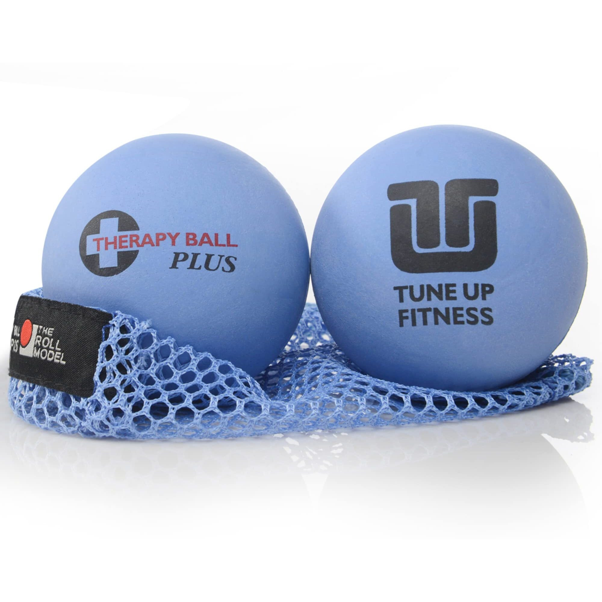 Tune Up Fitness - Therapy Ball Plus Pair In Tote  Lacrosse Ball Upgrade - Massage Therapy Balls For Myofascial Release  Neck  Lower Back Pain  Sciatica  Shoulder Tension Relief  Physical Therapy