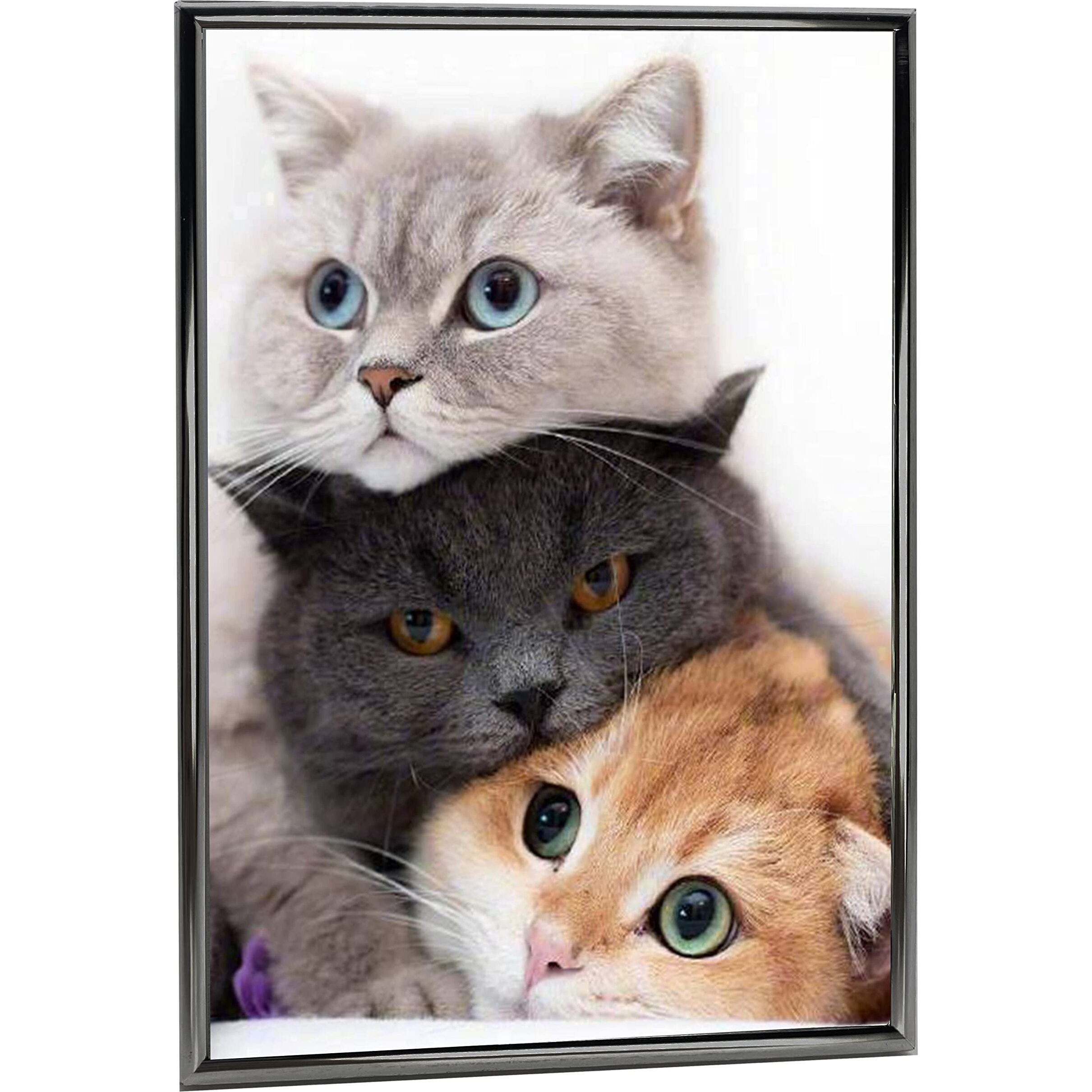 Decanit 4X6 Picture Frame Metal  Thin Edge Photo Frames For Tabletop Display And Wall Mounting Black