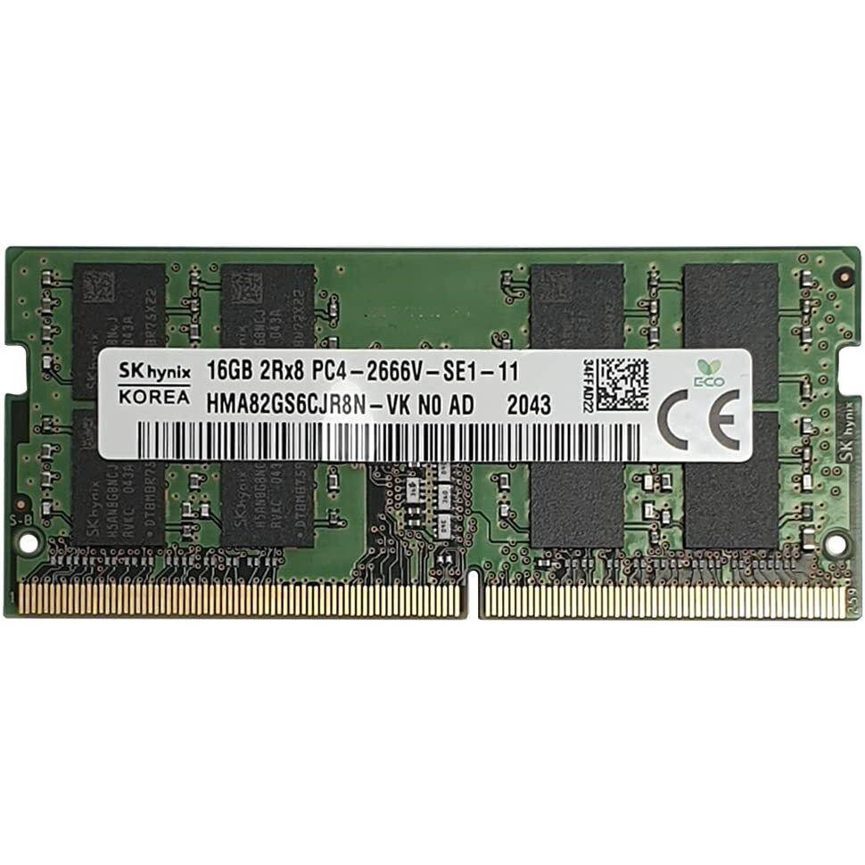 Hma82Gs6Cjr8N-Vk Hynix 16Gb 2Rx8 Pc4-2666V-S Memory Module (1X16Gb)