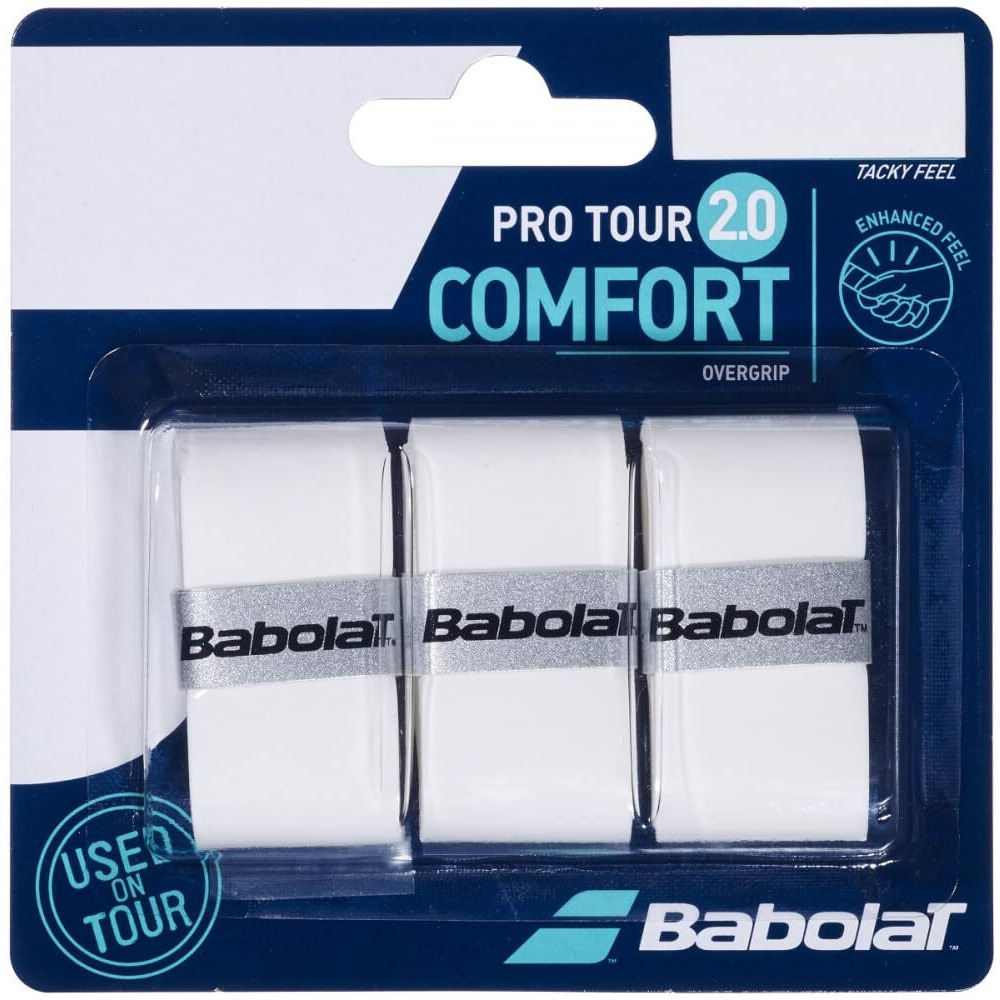 Babolat Pro Tour 20 Comfort Overgrip White (3-Pack)