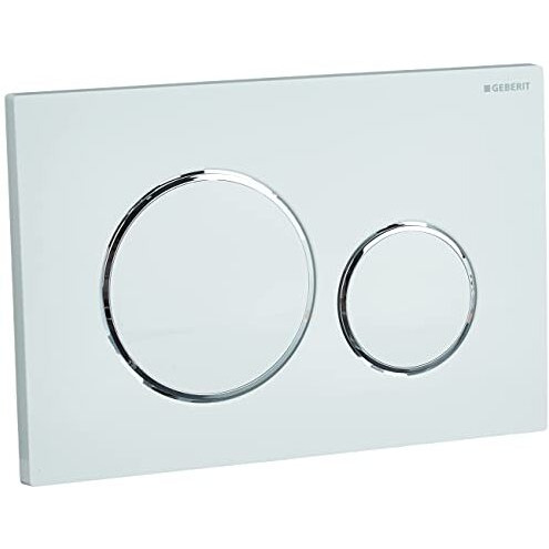 Geberit G115882Kj1 Sigma 20 Dual Flush 16  8 Gpf Actuator Plate Whitepolished Chrome