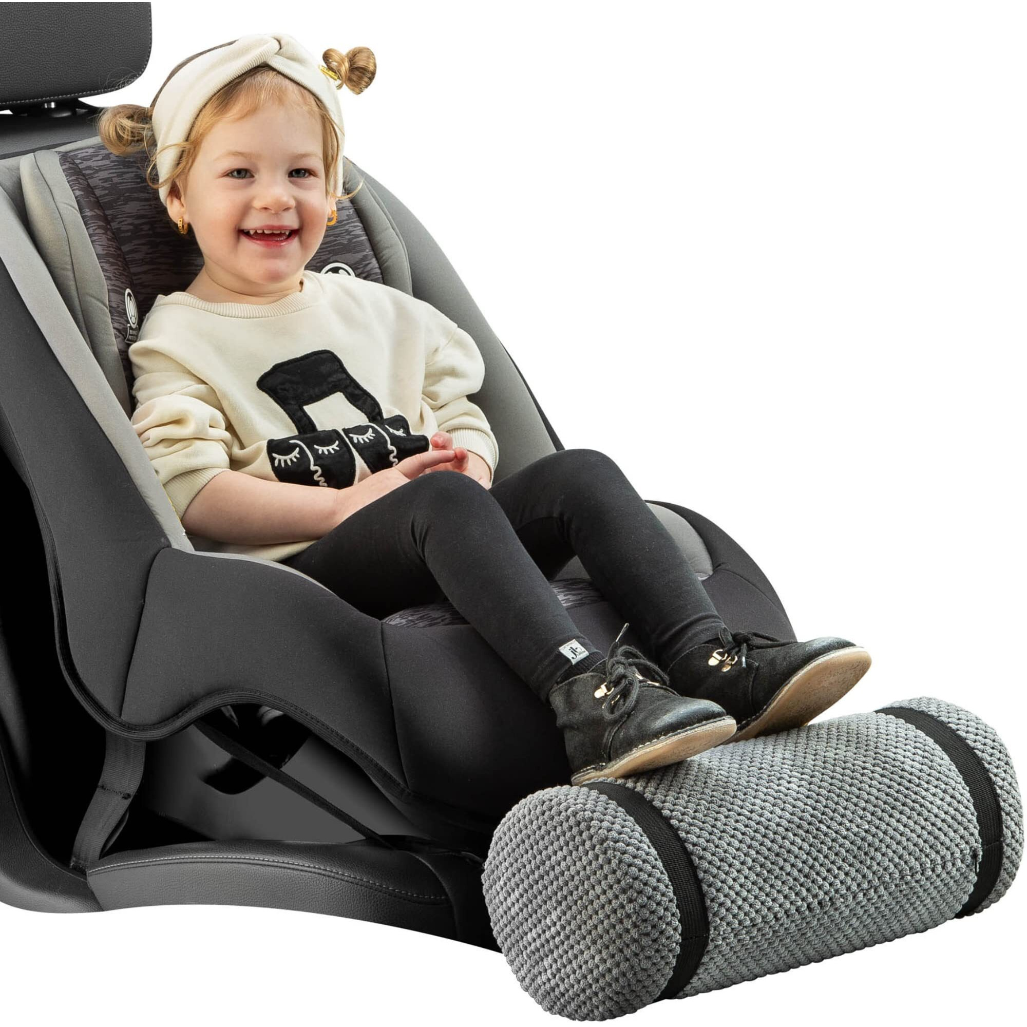 Car Seat Foot Rest For Kids  Car Seat Accessories  Leg Rest For Car Seat Kids  Car Foot Rest  Adjusts To Any Carseat Or Toodlers Booster Seat-Grey By Swanoo