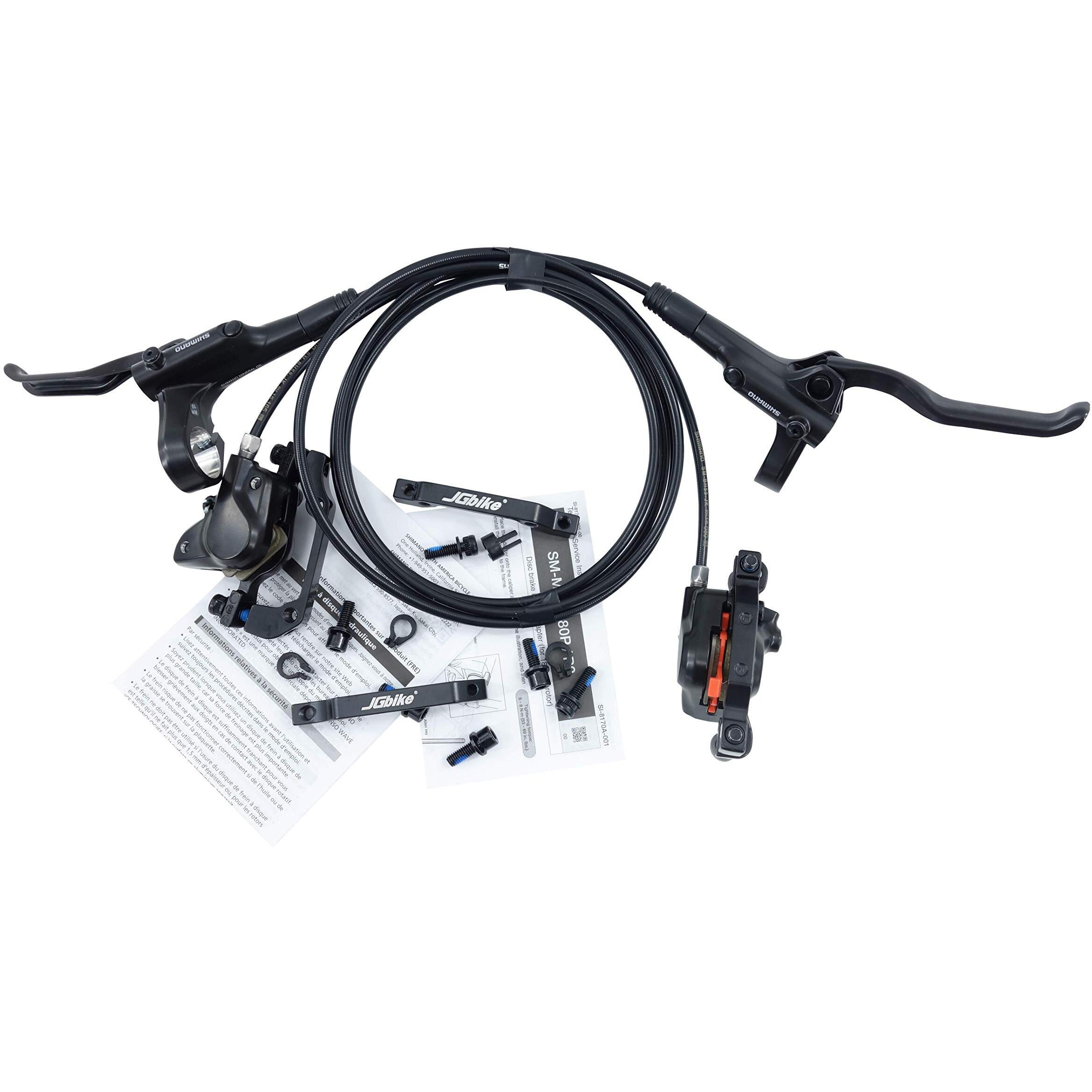 Jgbike Shimano Mt200 Mtb Hydraulic Disc Brake Set For Mountain Bike Bicycle Mtb Xc Trail  E-Bike  Fat Bike  The Best Upgrade Kit For Mechanical Disc Brake