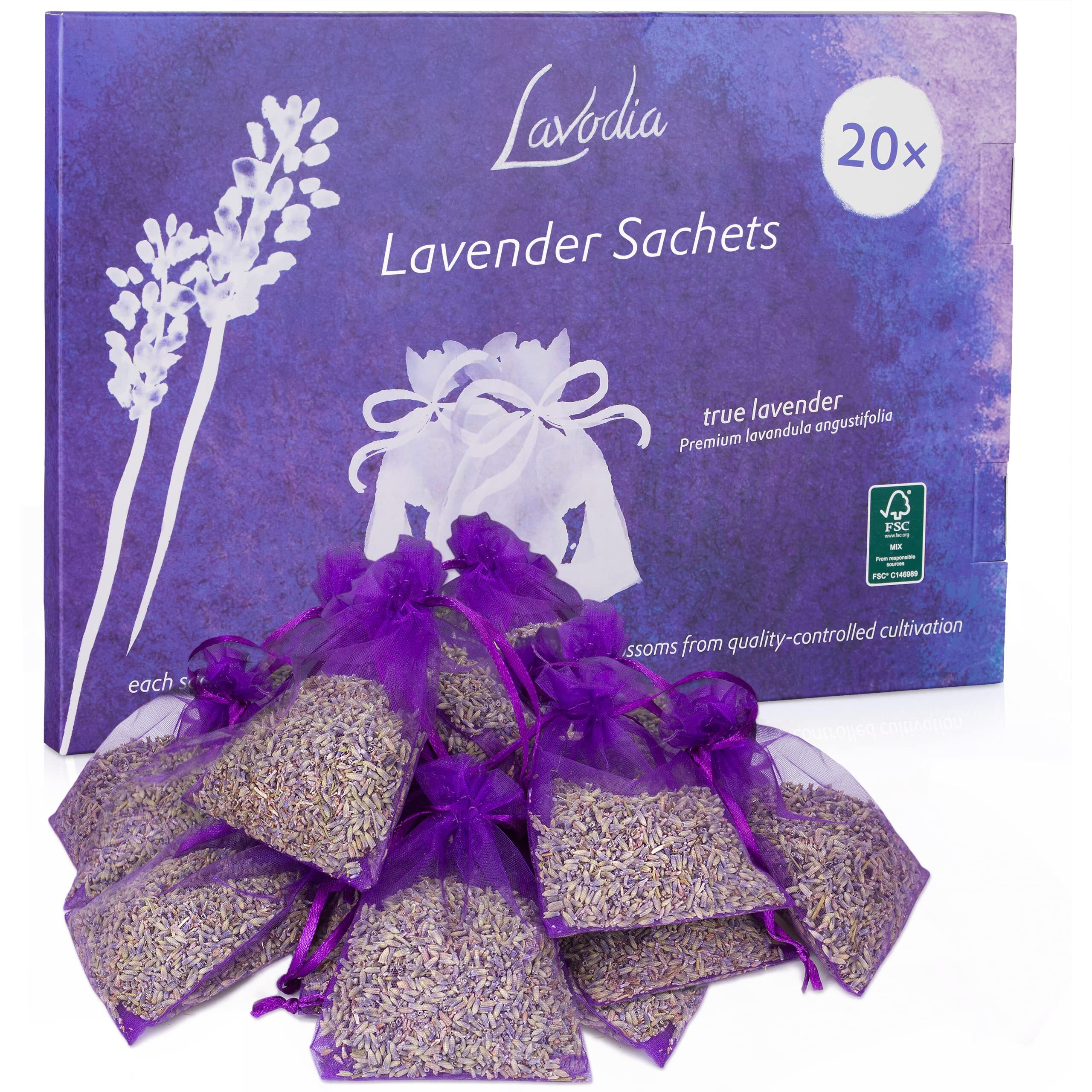 Lavender Sachets For Drawers And Closets 20 Lavender Bags With Dried Lavender Flowers - Closet Freshener  Closet Scent - Lavender Sachet Bags Lavodia