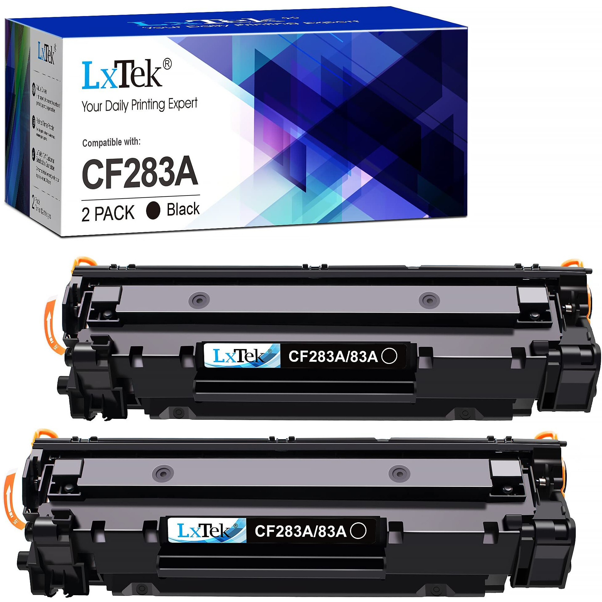 Lxtek Compatible Toner Cartridge Replacement For Hp 83A Cf283A To Compatible With Laserjet Pro Mfp M125Nw M201Dw M225Dw M201N M125A M127Fn M127Fw  2 Black
