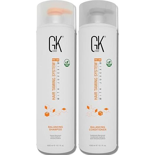 Gk Hair - Balancing Shampoo And Conditioner Set For Oily Hair  Clarifying & Refreshing Formula With Gentle Fragrance  Sulfate-Free  72-Hour Freshness  33.8 Fl Oz - Ideal For Daily Use