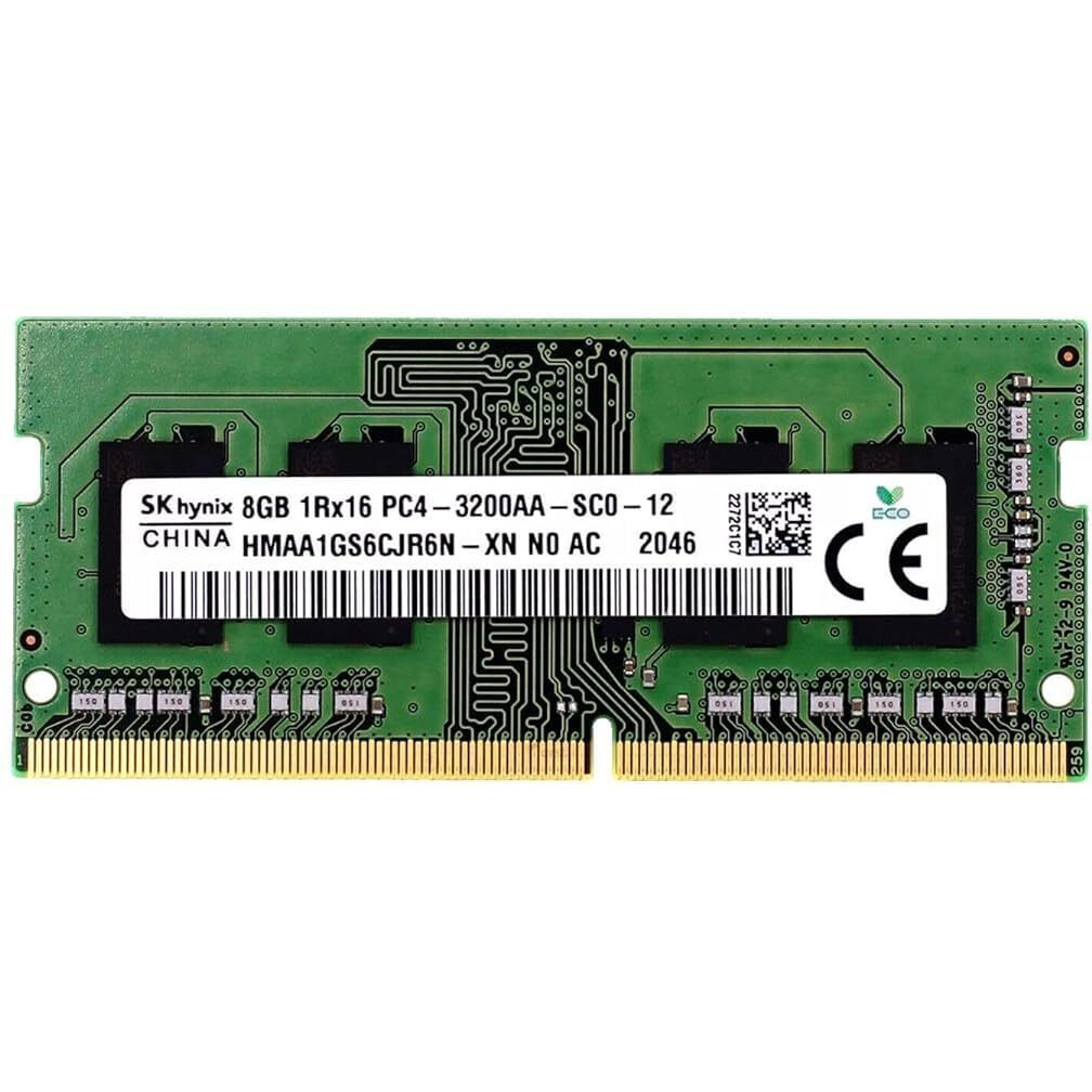 Sk Hynix 8Gb Sodimm Ddr4 3200 Pc4 1Rx16 Hmaa1Gs6Cjr6N-Xn So-Dimm Laptop Ram Memory For Dell Hp Lenovo And Other Systems