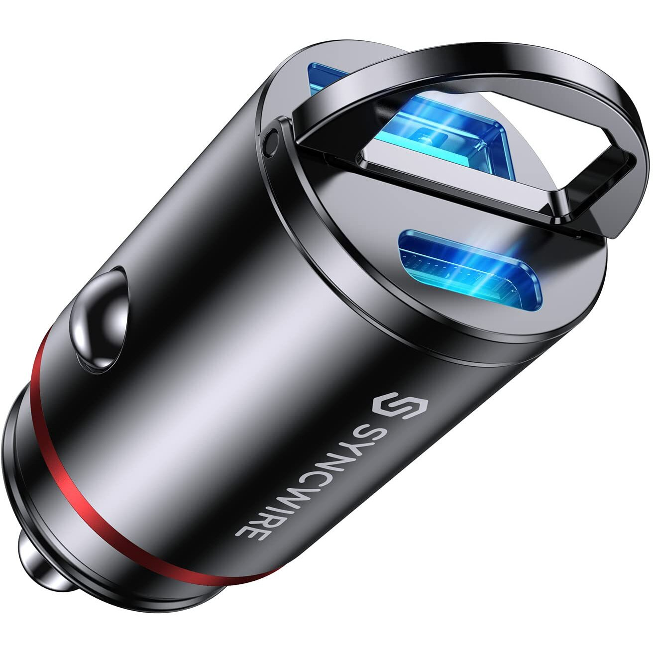 Usb C Car Charger Syncwire 60W Pd 30W & Qc 30W] Usb Car Charger Adapter Fast Charging Super Mini & All Metal] Compatible With Iphone 1514 Pro Max Plus 13 12 Samsung S23S2221 Note 22  Pixel  Ipad