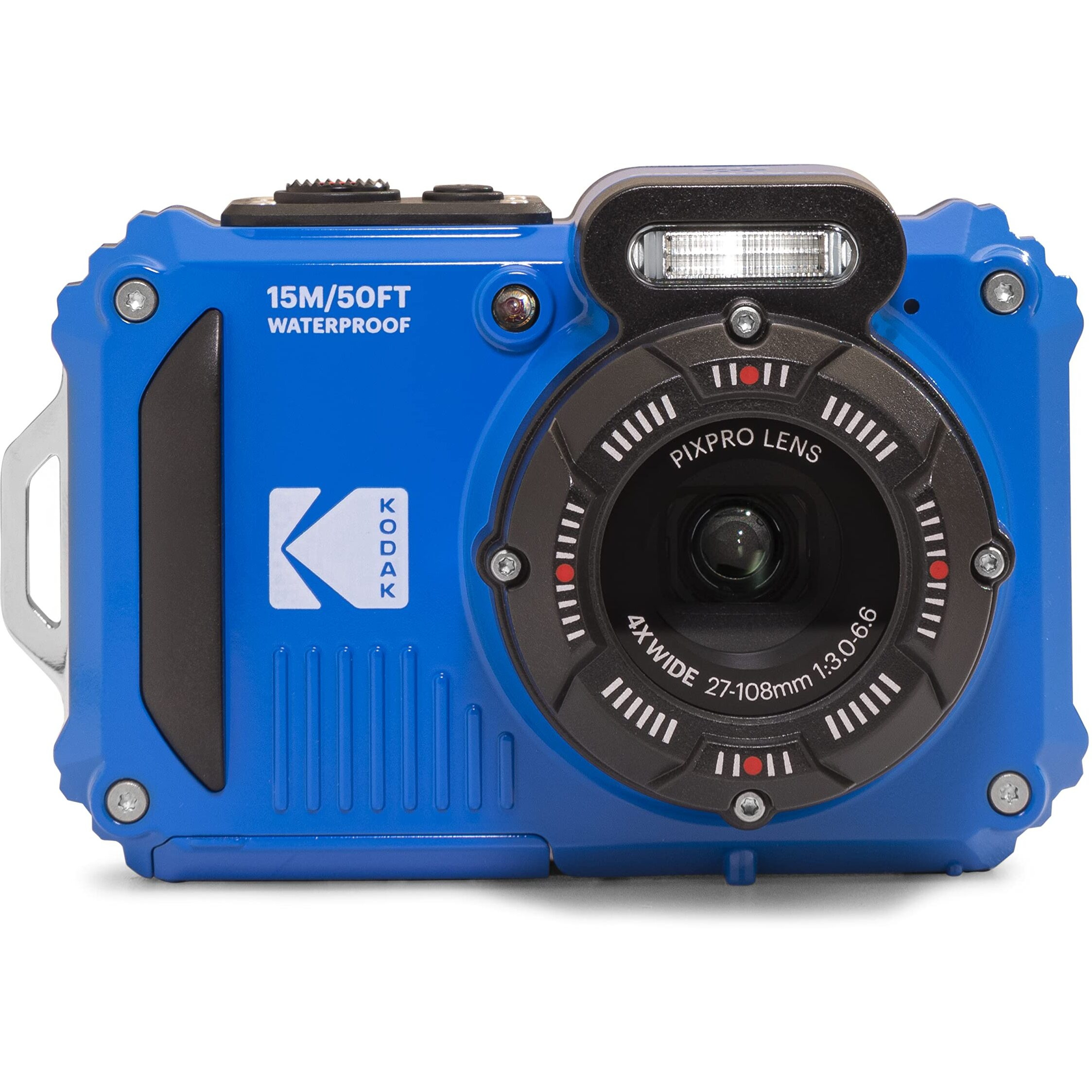 Kodak Pixpro Wpz2 Rugged Waterproof Shockproof Dustproof Wifi Digital Camera 16Mp 4X Optical Zoom 1080P Full Hd Video Vlogging Camera 2.7 "" Lcd (Blue)