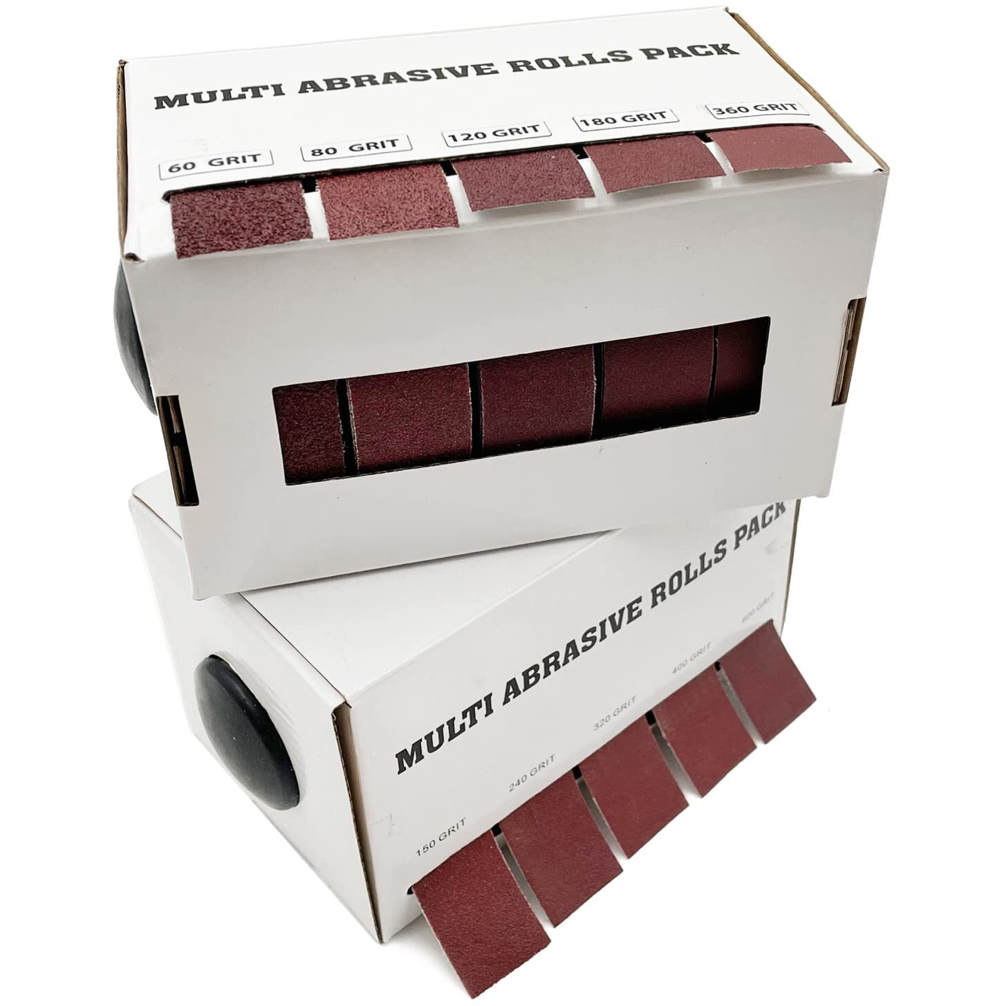 Lyfjxx Emery Cloth Roll Of 10 Rolls  60 80 120 150 180 240 320 360 400 600 Grit Abrasive Sand Paper  Sandpaper Variety Pack With Dispenser For Metal Glass Carpentry Sanding Paper(6M)