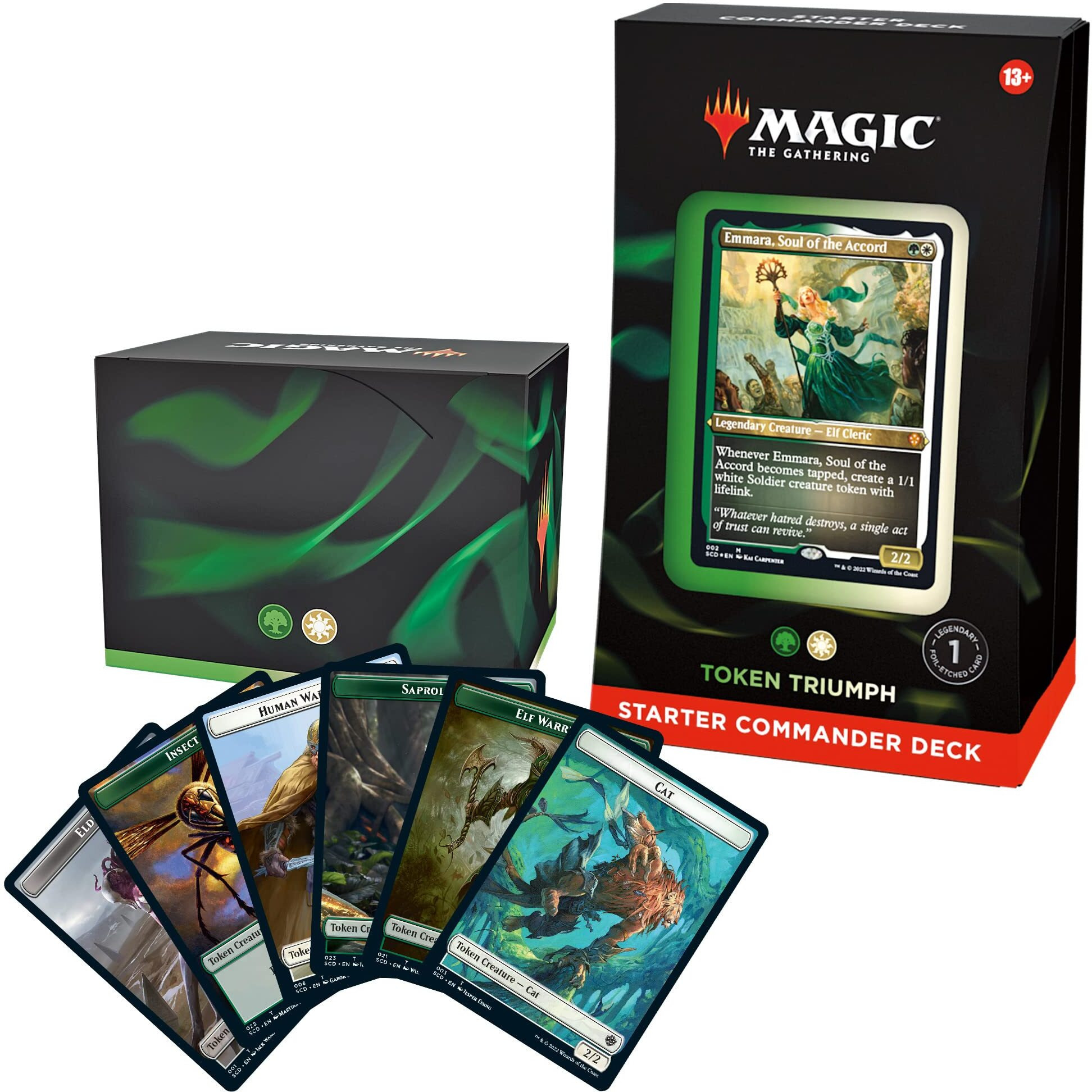 Magic The Gathering Starter Commander Deck - Token Triumph (Green-White)