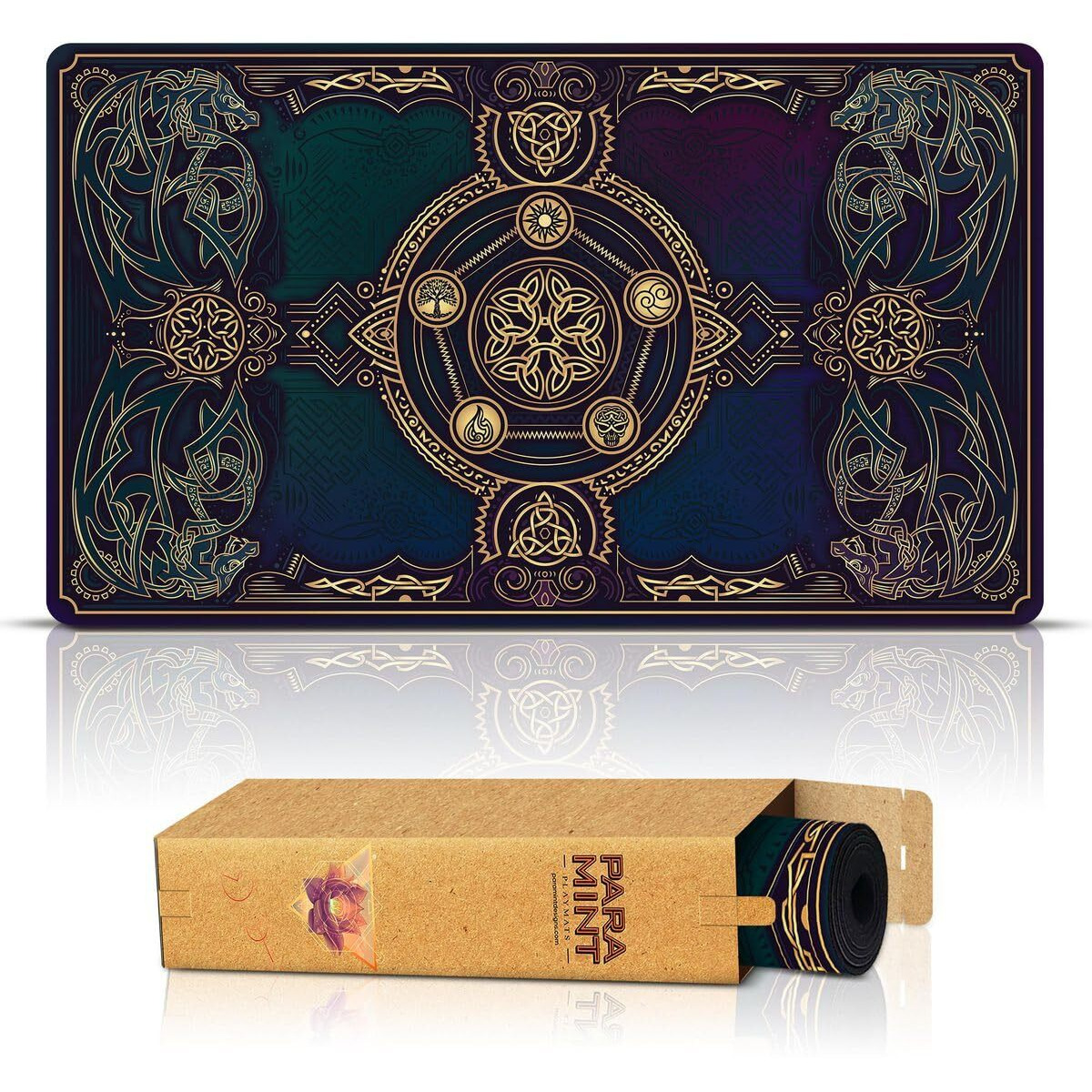 Paramint Lucid Dragon Blast (Stitched) - Mtg Playmat - Compatible With Magic The Gathering Playmat - Play Mtg  Yugioh  Tcg - Original Play Mat Art Designs & Accessories