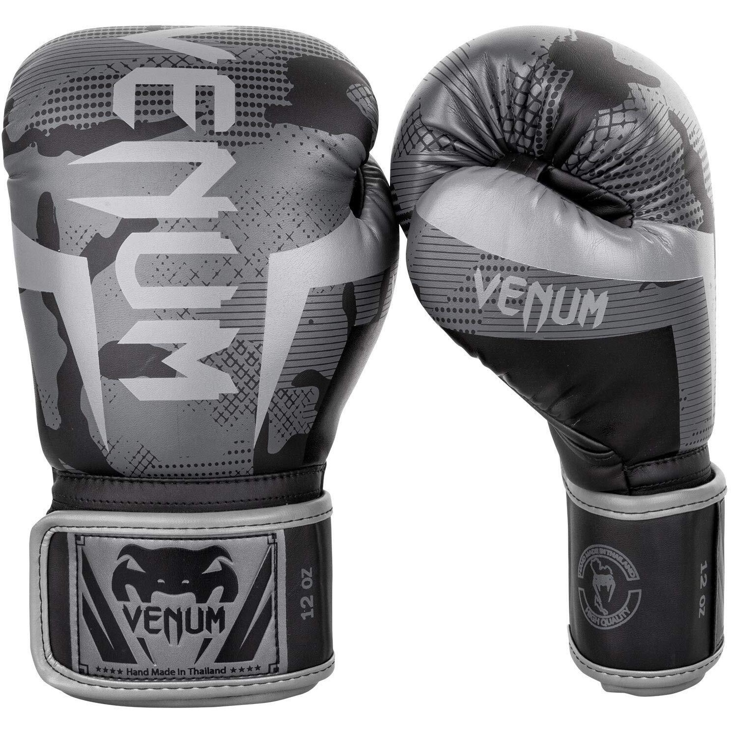Venum Elite Boxing Gloves - Black/Dark Camo