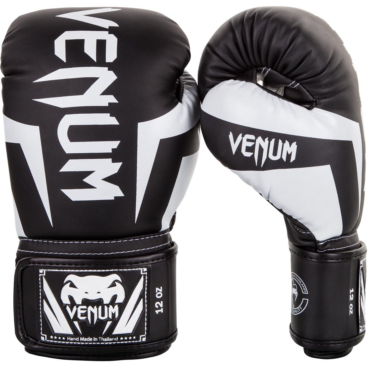 Venum Elite Boxing Gloves - Black/White