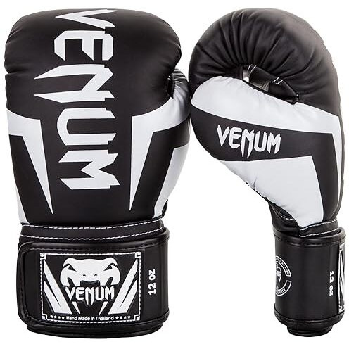 Venum Elite Boxing Gloves - Black/White