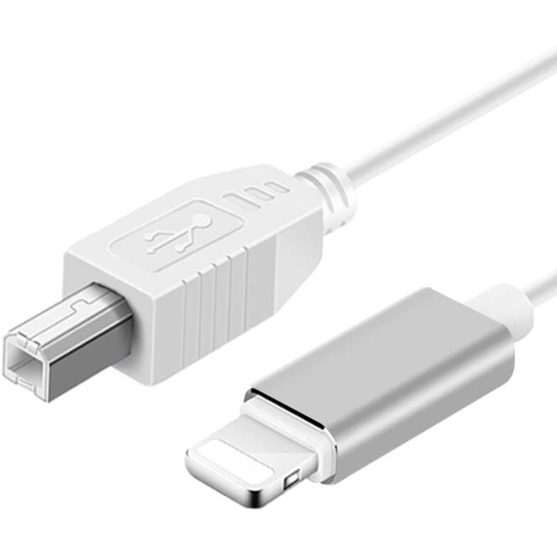 Meloaudio Usb 2.0 Cable Type B To Midi Cable Otg Cable Compatible With Ios Devices To Midi Controller  Electronic Music Instrument  Midi Keyboard  Recording Audio Interface  Usb Microphone  5Ft