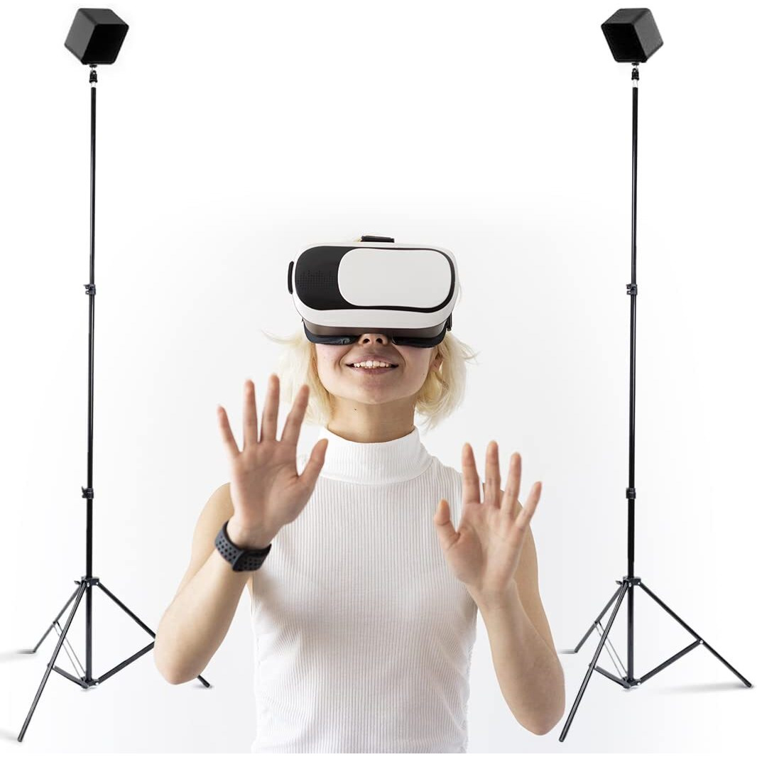 Skywin Vr Tripod Stand Compatible With Steamvr Base Station 2.0 - Sensor Stand And Base Station For Sensors And Oculus Rift Constellation (2-Pack)
