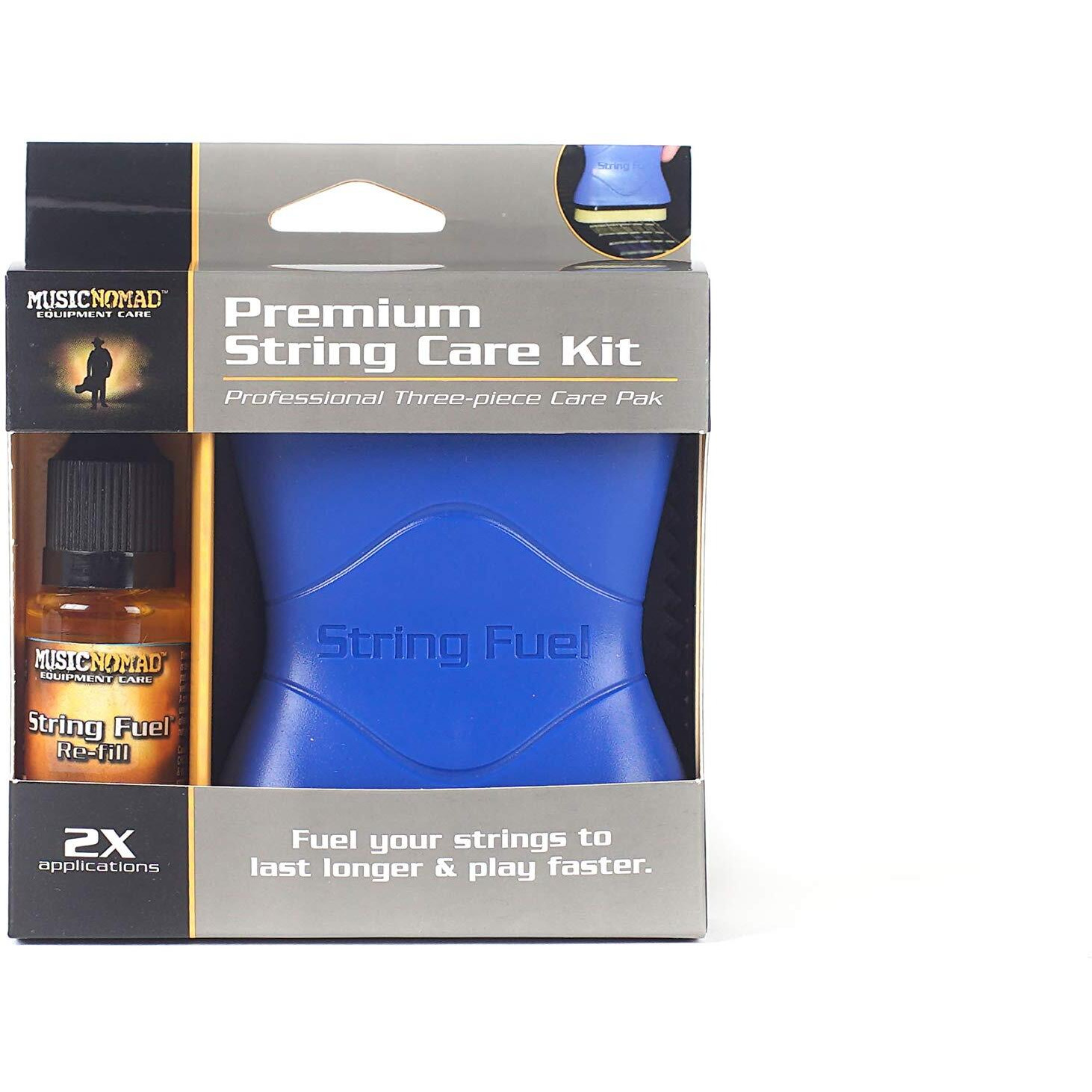 Musicnomad String Fuel Guitar String Cleaner/Lubricant Care Kit-3 Piece (Mn145)