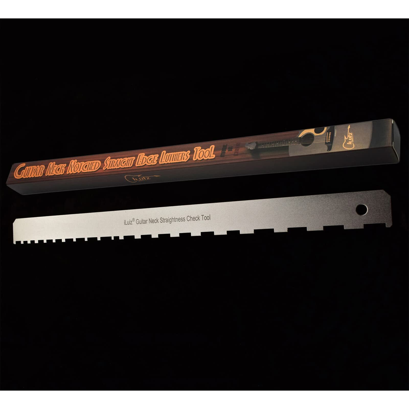Iluiz Guitar Neck Notched Straight Edge Luthiers Tool For Gibson Fender And Most Of Guitar Fretboard And Frets
