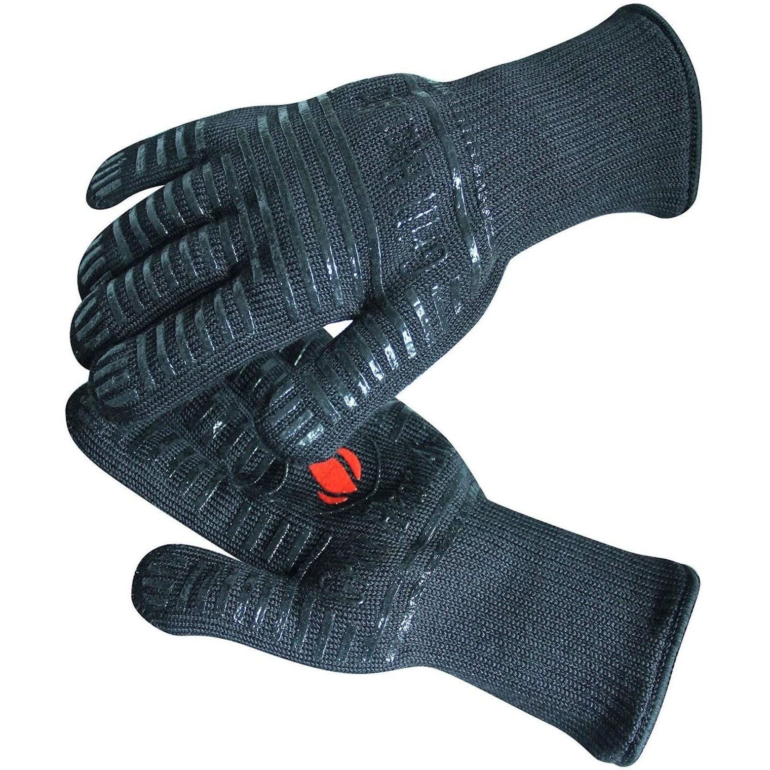 Grill Heat Aid Bbq Gloves Heat Resistant 1 472 Extreme. Dexterity In Kitchen To Handle Cooking Hot Food In Oven  Cast Iron  Pizza  Baking  Barbecue  Smoker & Camping. Fireproof Use For Men & Women