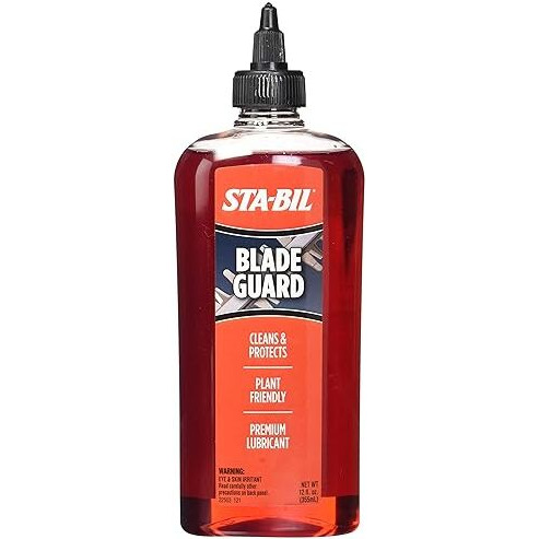 Sta-Bil Blade Guard - Premium Lubricant  Helps Maintain Edge  Will Not Harm Plants  Protects Against Rust And Corrosion  Safe For Use On Gas Electric Equipment  12Oz (22503)  Orange