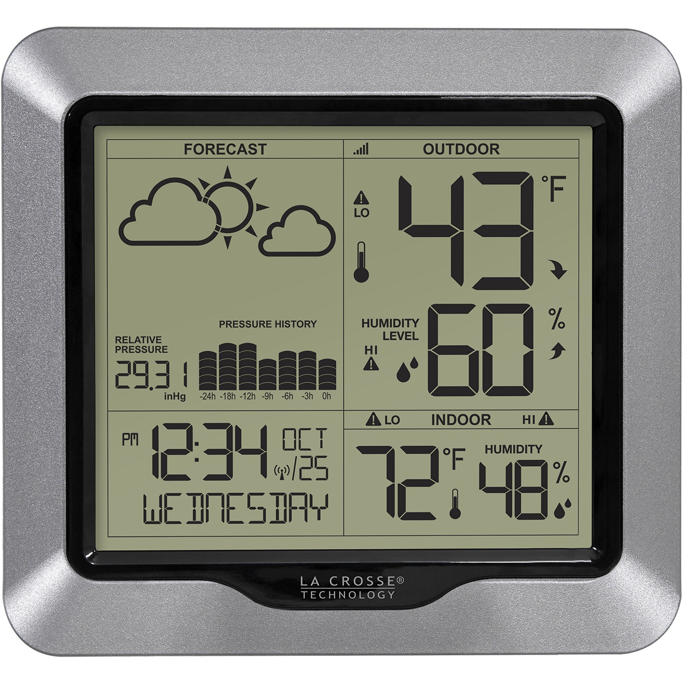 La Crosse Technology 308-1417 Forecast Station  Silver
