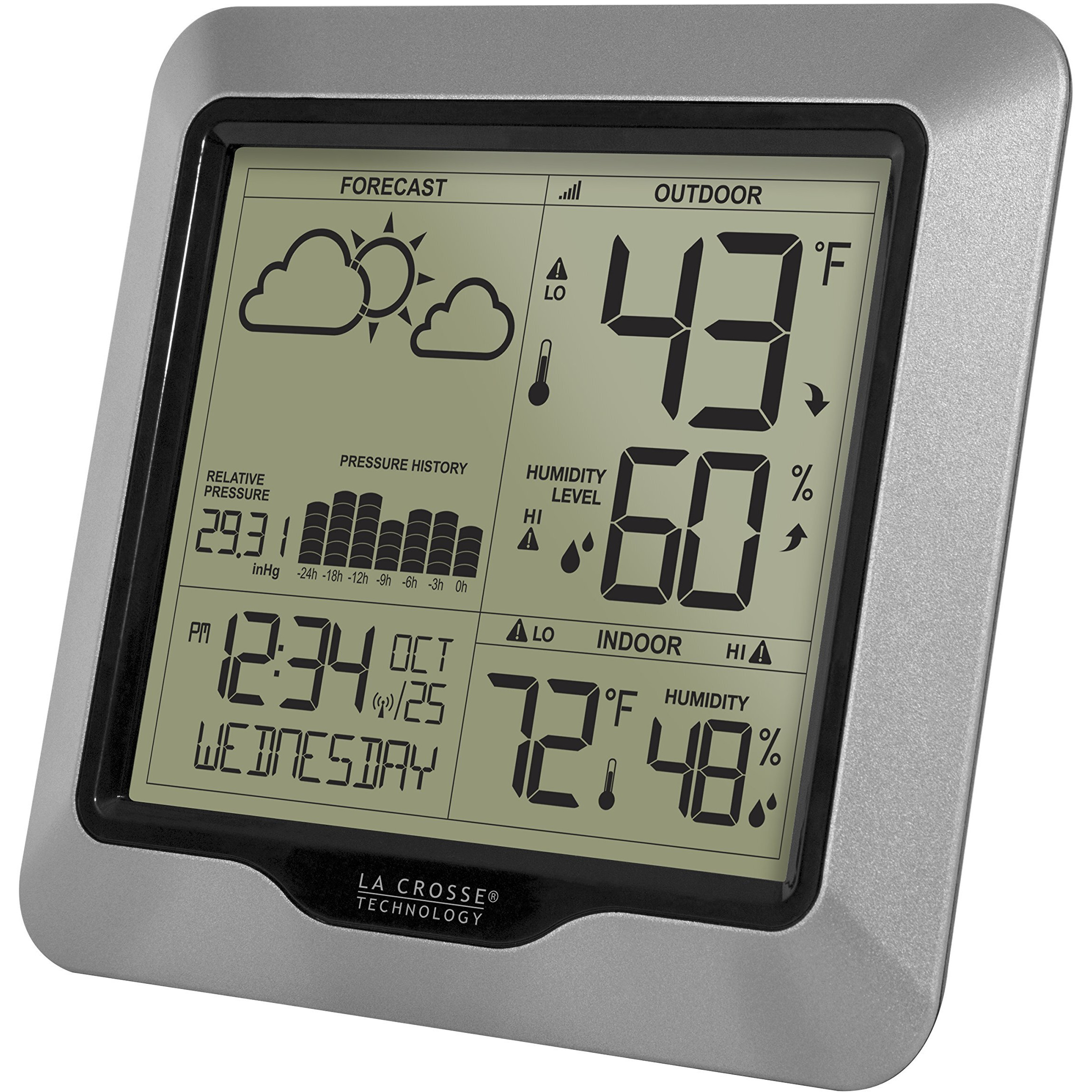 La Crosse Technology 308-1417 Forecast Station  Silver