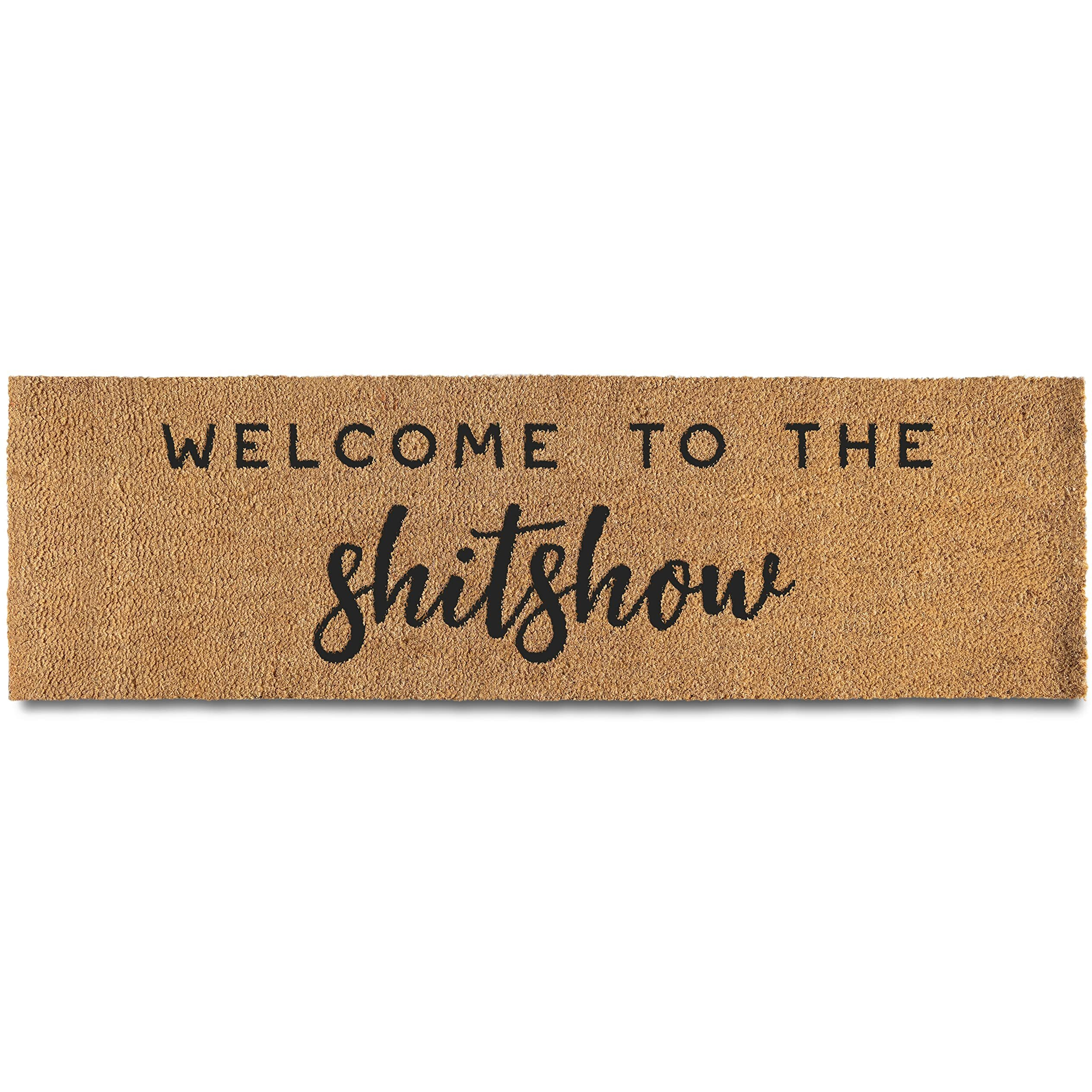 Welcome To The Shitshow Large Door Mat 50X15 Inch  Welcome To The Shitshow Welcome Mat Front Door  Welcome To The Shitshow Entrance Mat Oversized Door Mat  Large Front Door Mat Outdoor Long Mat