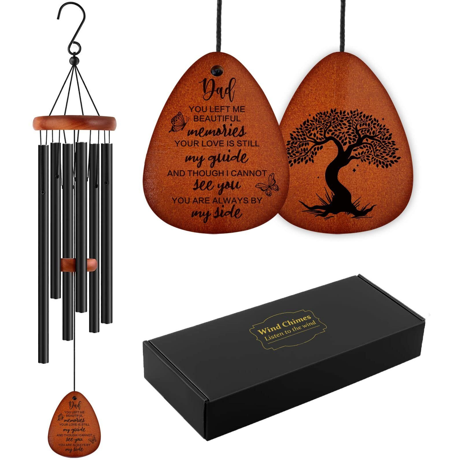 Steadstyle Memorial Gifts For Loss Of Dad - Sympathy Wind Chimes For Loss Of Father  Bereavement Gifts For Loss Of Father Sympathy Gift(25.5 Inch)