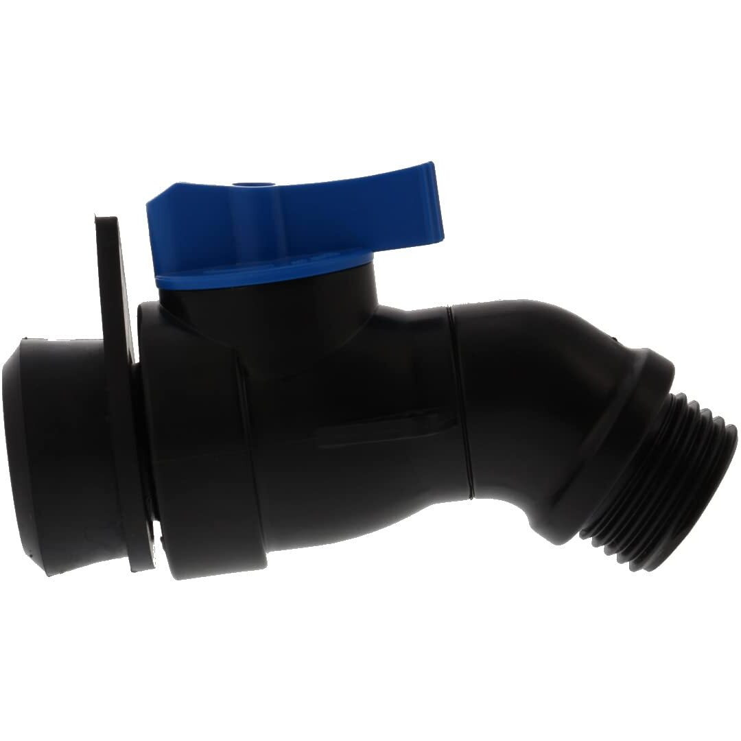 Rain Barrel Spigot Fits Standard Garden Hose - Installs From Outside Of Drum Or Barrel - Turn Any Barrel Or Trashcan Into A Rain Barrel - Instructions Included