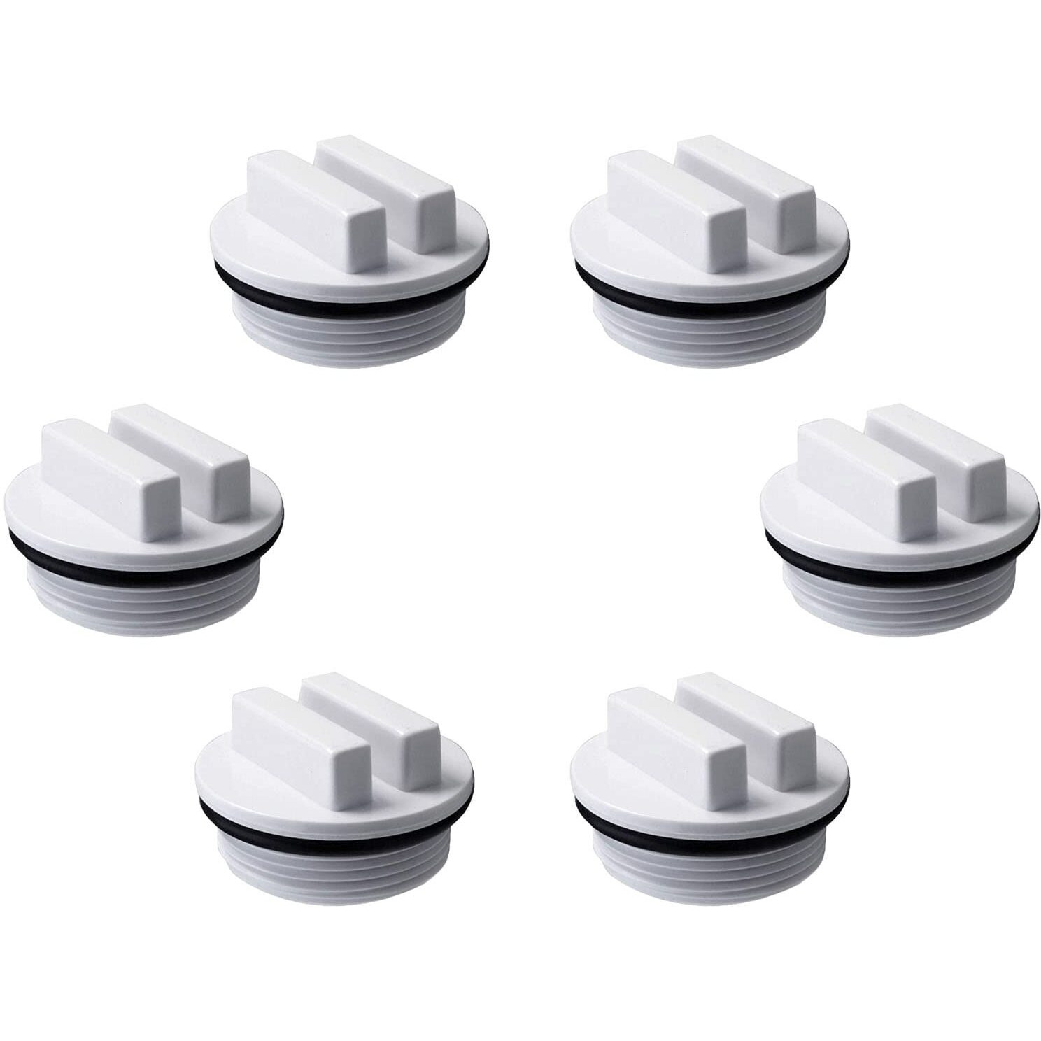 Atie 1.5"" Threaded Pool Spa Return Line Winterizing Plug & Pool Filter Drain Plug Sp1022C With O-Ring For Winterizing Pools During Winter Season And For Most Hayward Pentair Pool Filters (6 Pack)