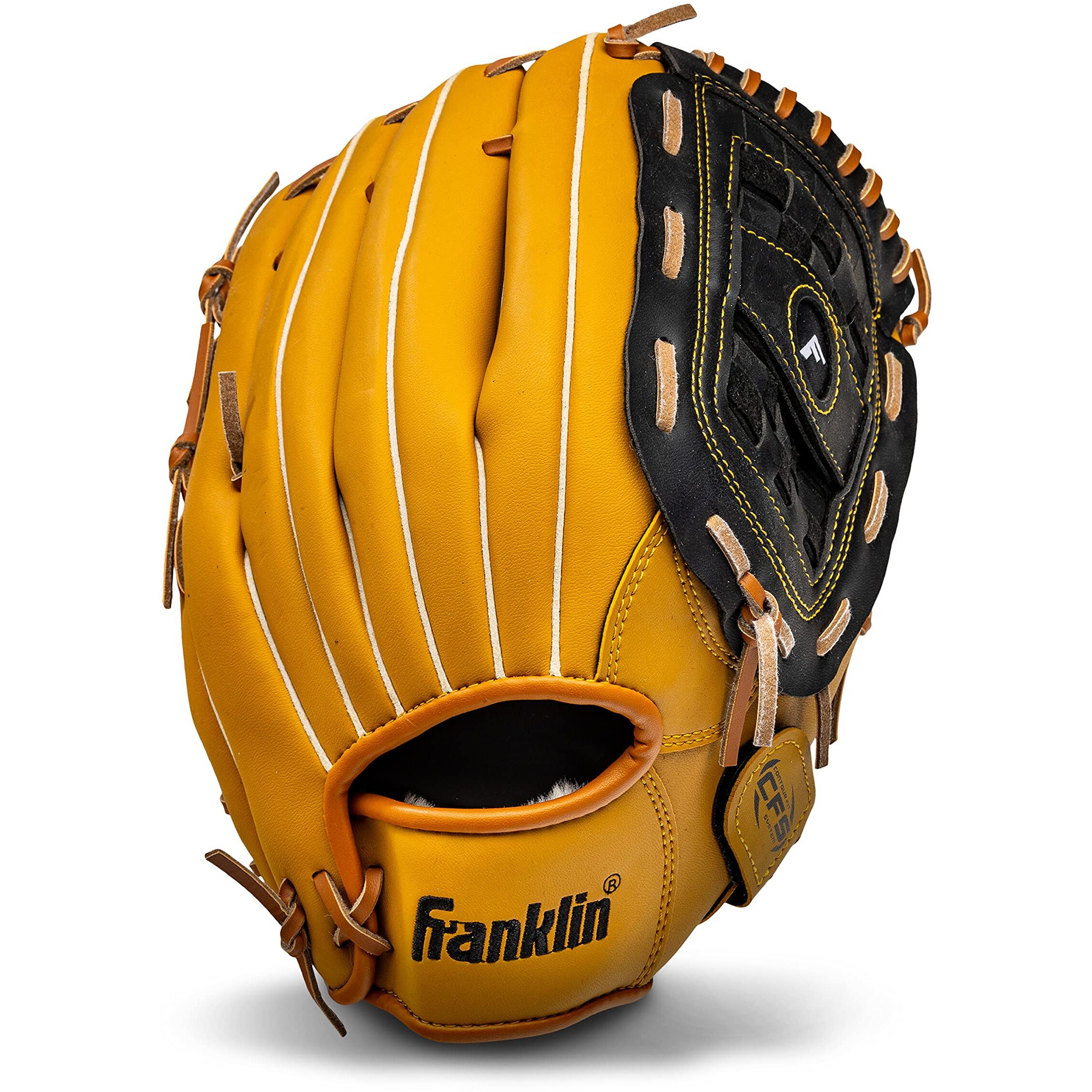 Franklin Sports Baseball And Softball Glove - Field Master - Baseball And Softball Mitt   12.5"" - Basket Web   Tan
