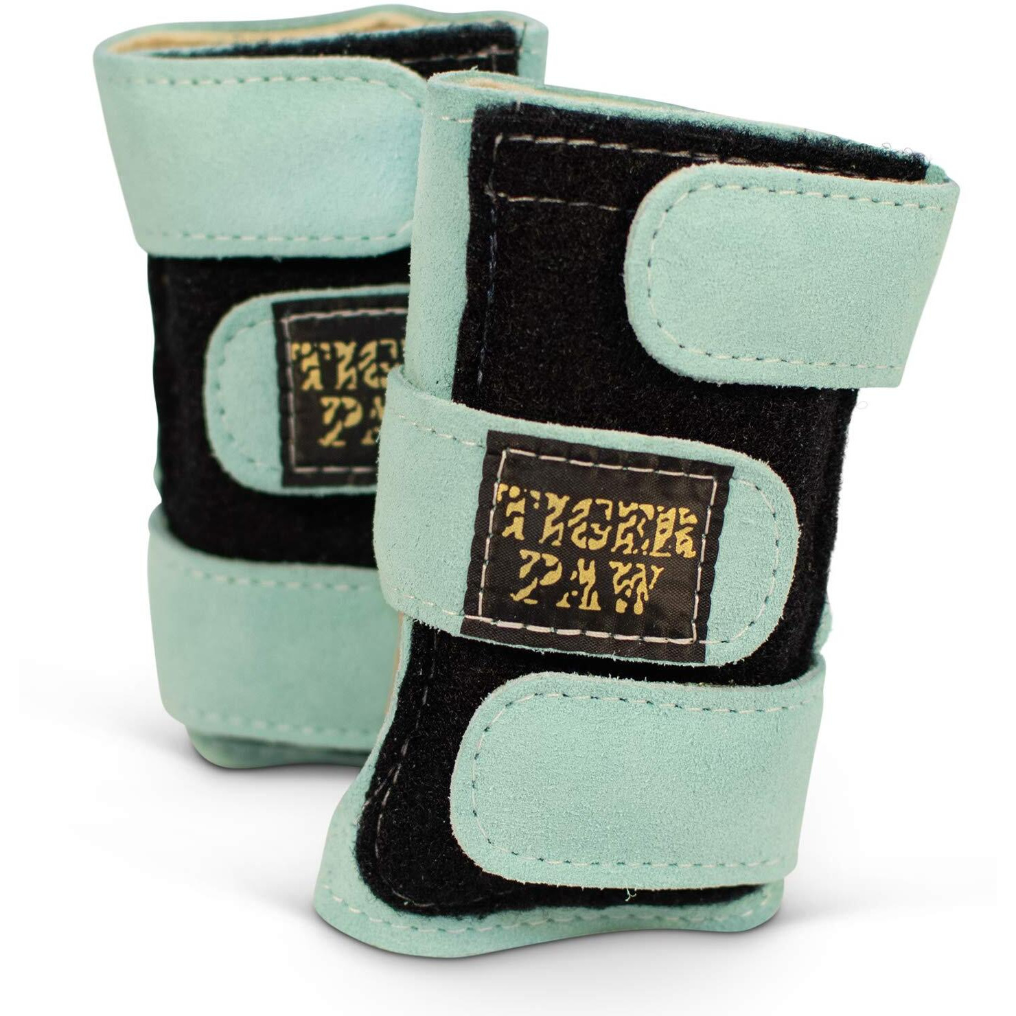 Tiger Paw Authentic Gymnastics Wrist Supports (Sold In Pairs)- Original Competition-Grade Gymnastics Wrist Guards  Wrist Support Braces  Adjustable  Made In Usa Hand Wraps (Aqua)