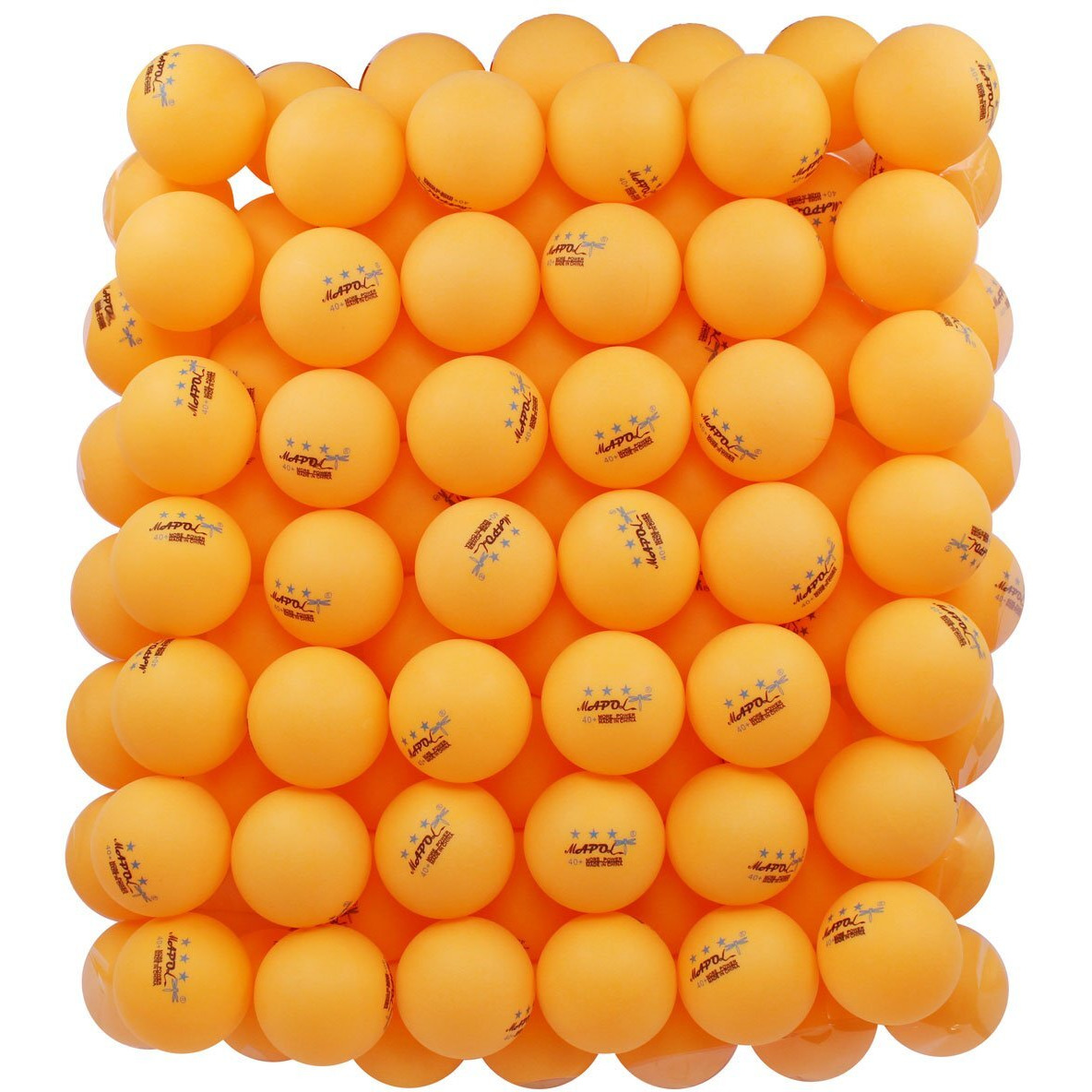 Mapol 100 Counts 3-Star Orange Practice Ping Pong Balls Advanced Table Tennis Balls