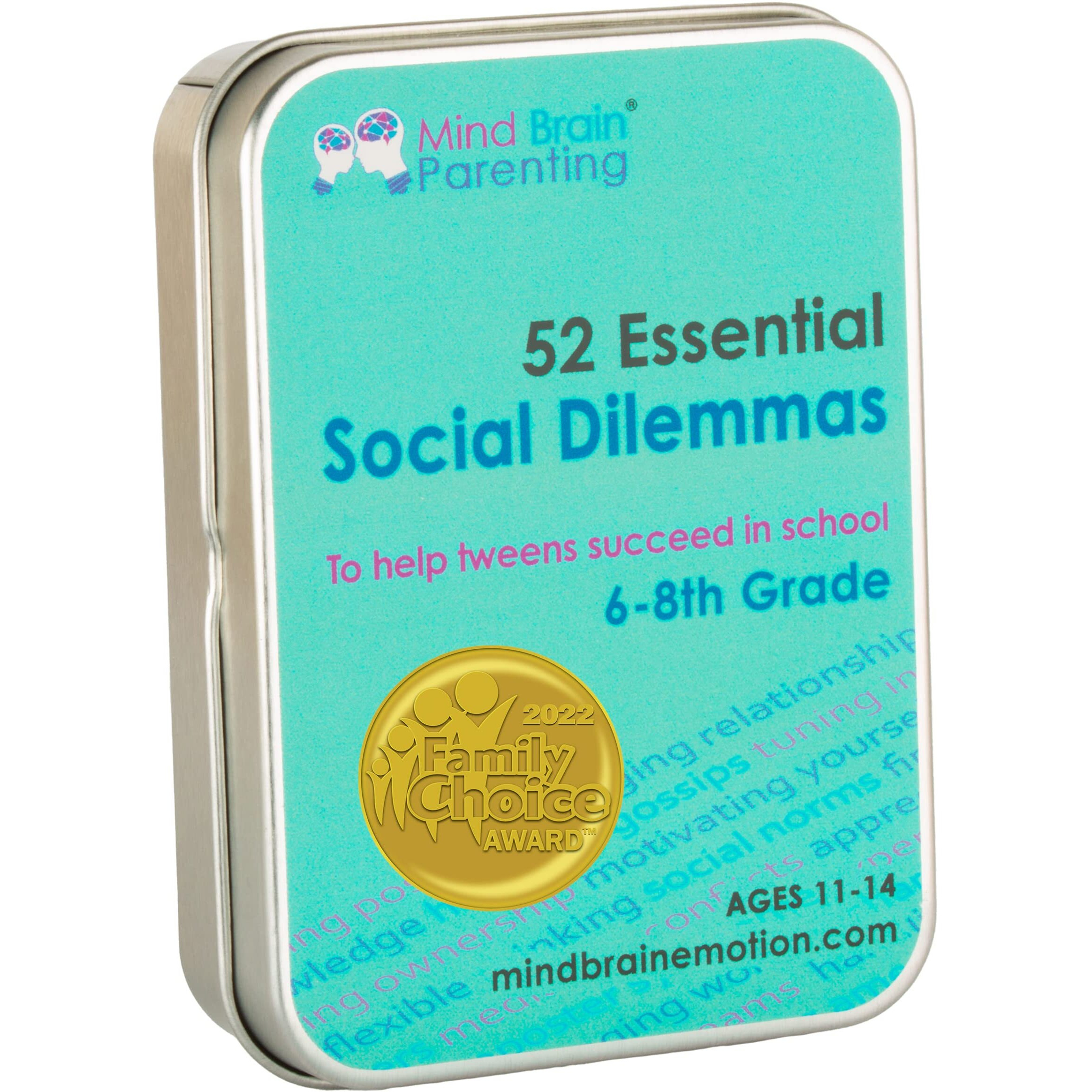 52 Essential Social Dilemmas Life Skills For Kids & Teens To Thrive In Middle School - Conversation Cards Created By Teachers & Counselors For Family  Classroom  Counseling  Therapy Game (6-8 Grade)