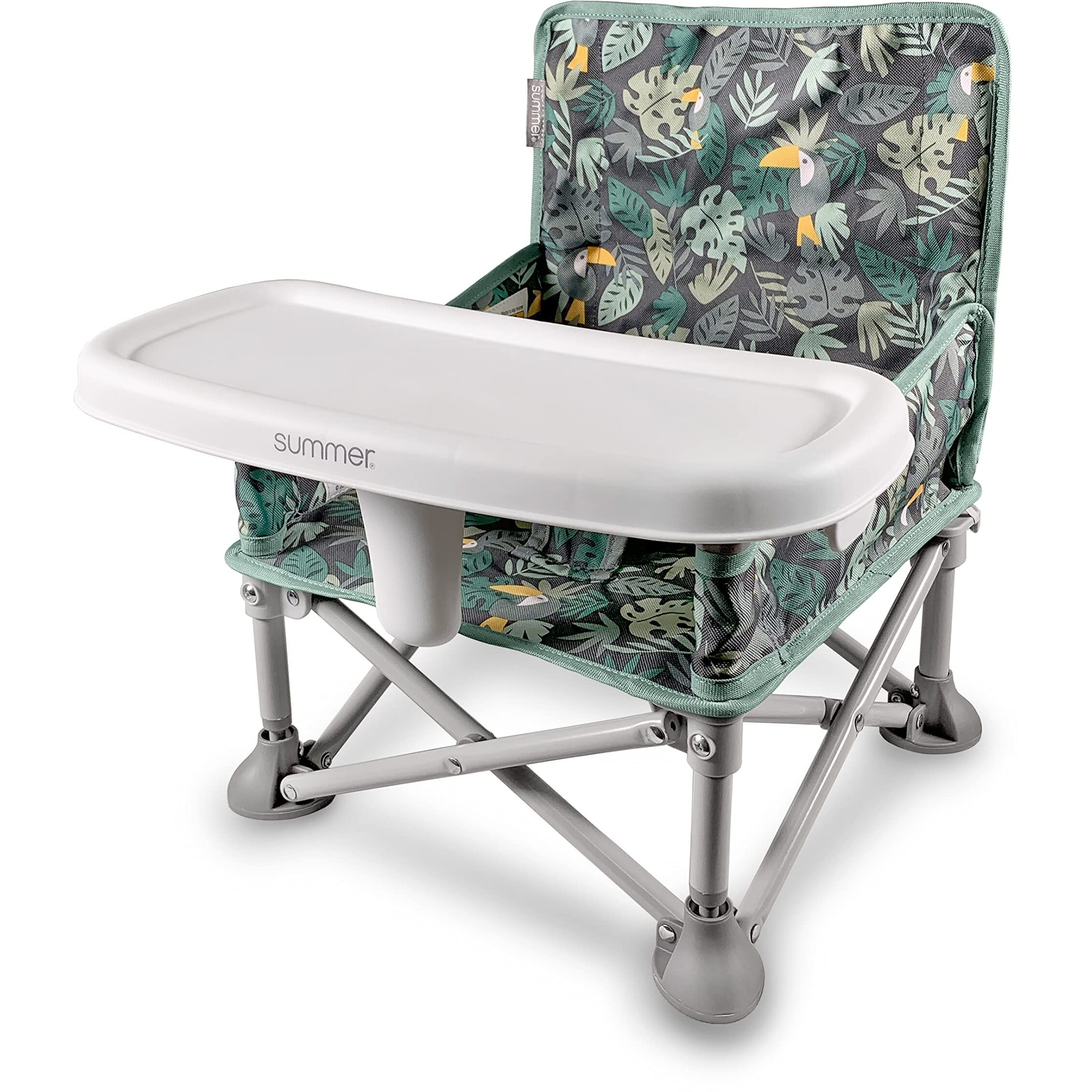 Summer Infant Pop N Sit Portable Booster Dlx (Jungle Botanical)